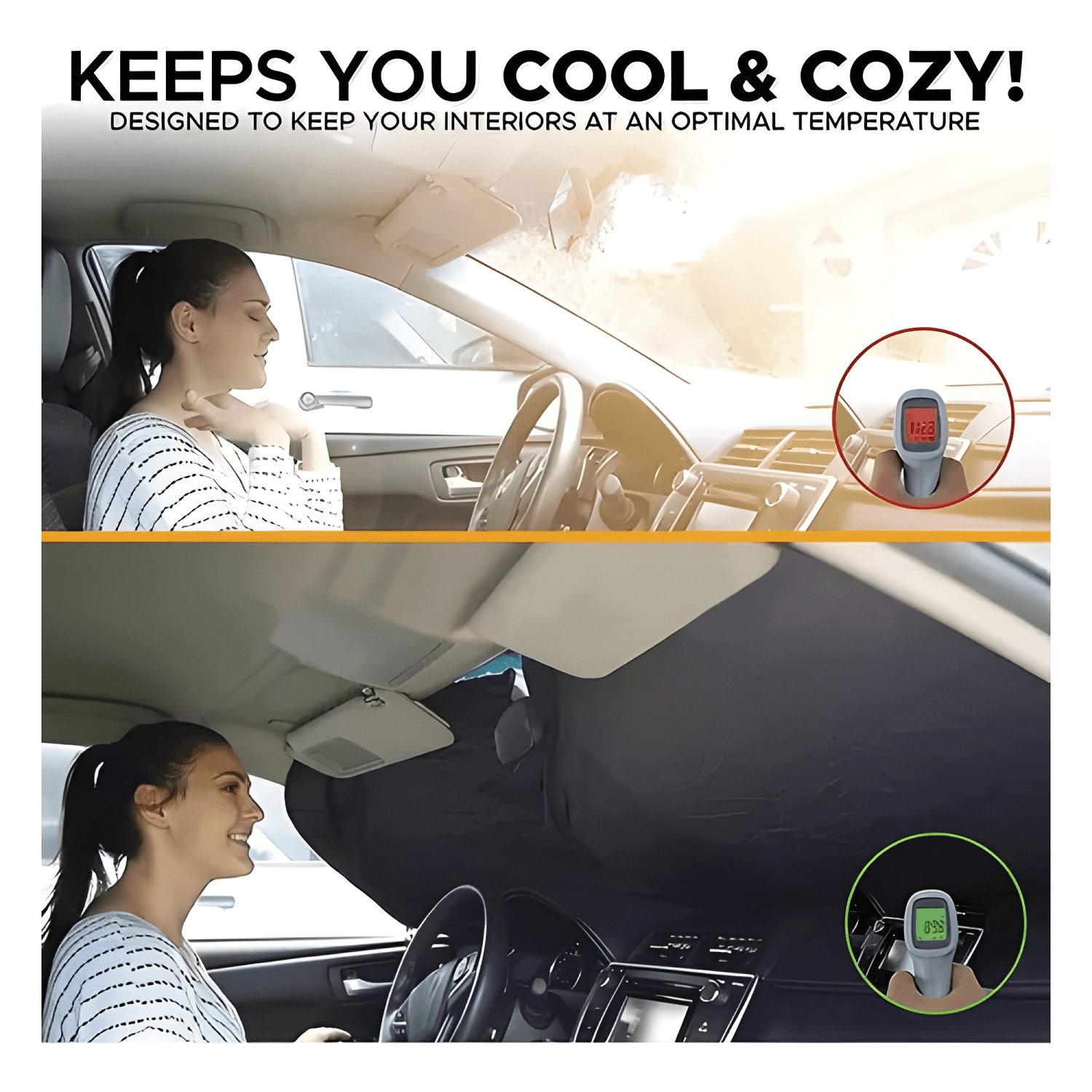 Parasol Plegable Tapasol Uv para Parabrisa Auto con Estuche-2