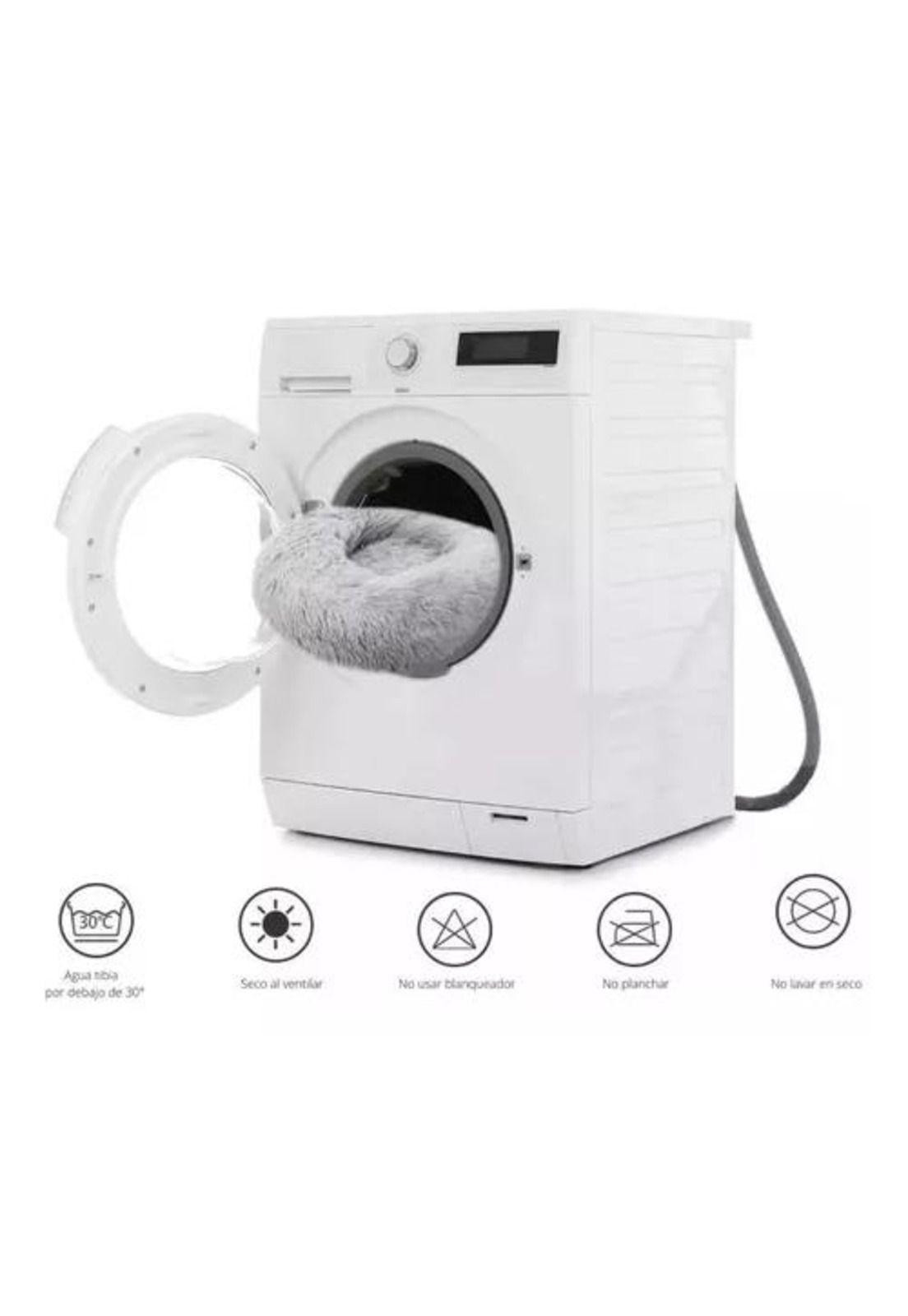Cama para mascotas antiestrés 110 cm talla XXL gris-6
