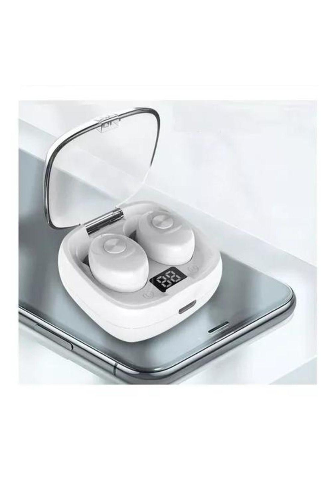 Auricular in-ear gamer inalámbrico XG-8 blanco con luz LED-2