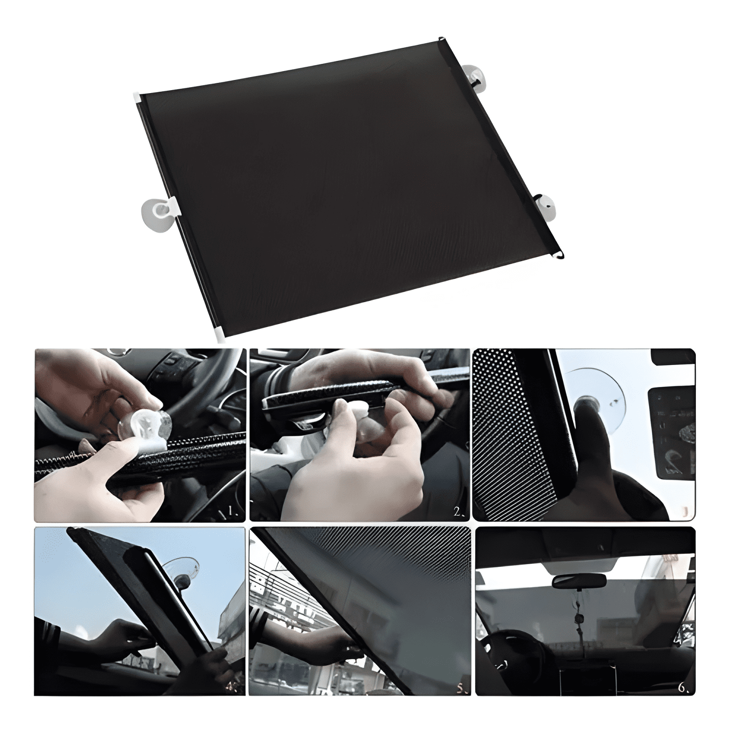 Quitasol Retractil Parasol Enrollable Parabrisas Auto Plus-1