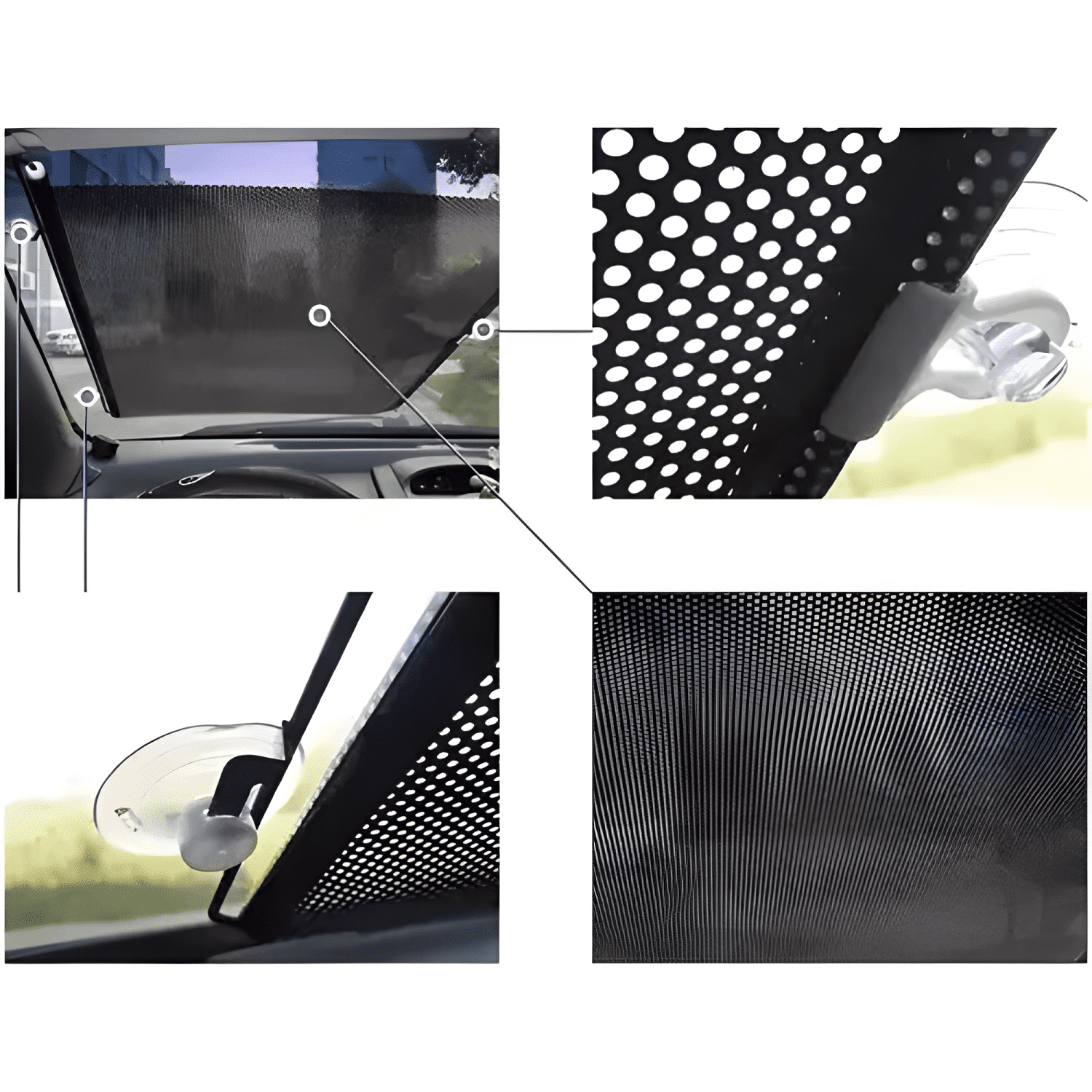 Quitasol Retractil Parasol Enrollable Parabrisas Auto Plus-4