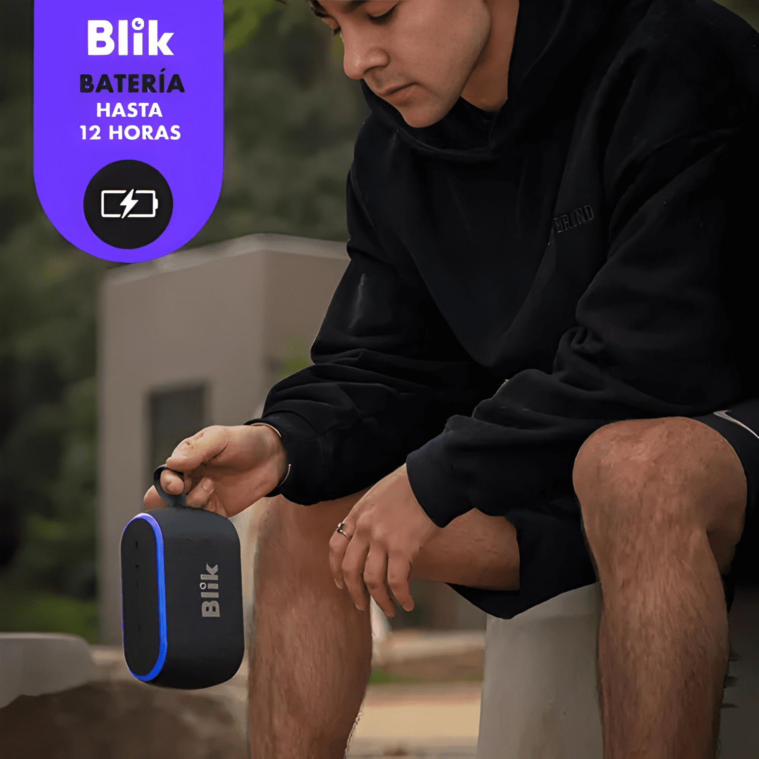 Parlante bluetooth portátil bass one 20w ipx6 Negro-3