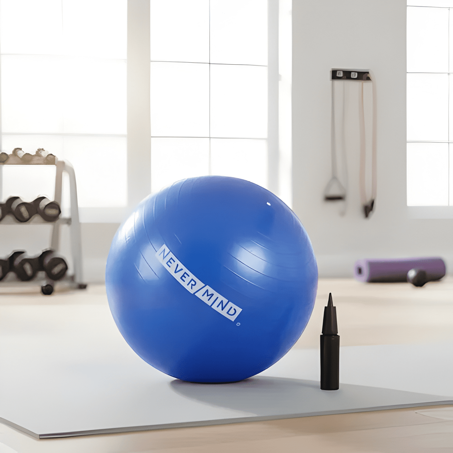 Pelota balón de pilates yoga 65 cm + inflador bombín-2