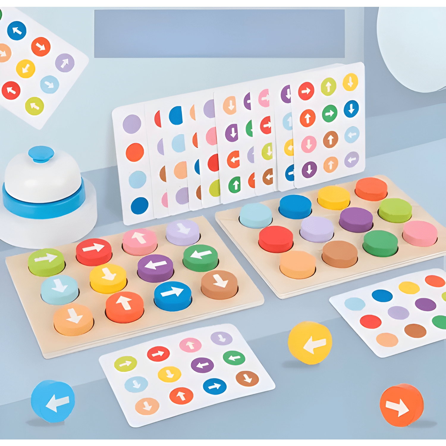 Juego didáctico patrones de flechas y colores para niños-0