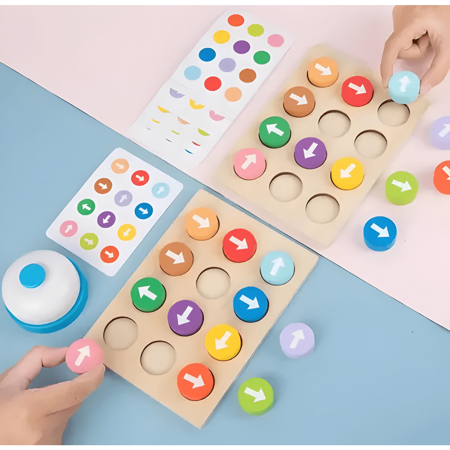 Juego didáctico patrones de flechas y colores para niños-3