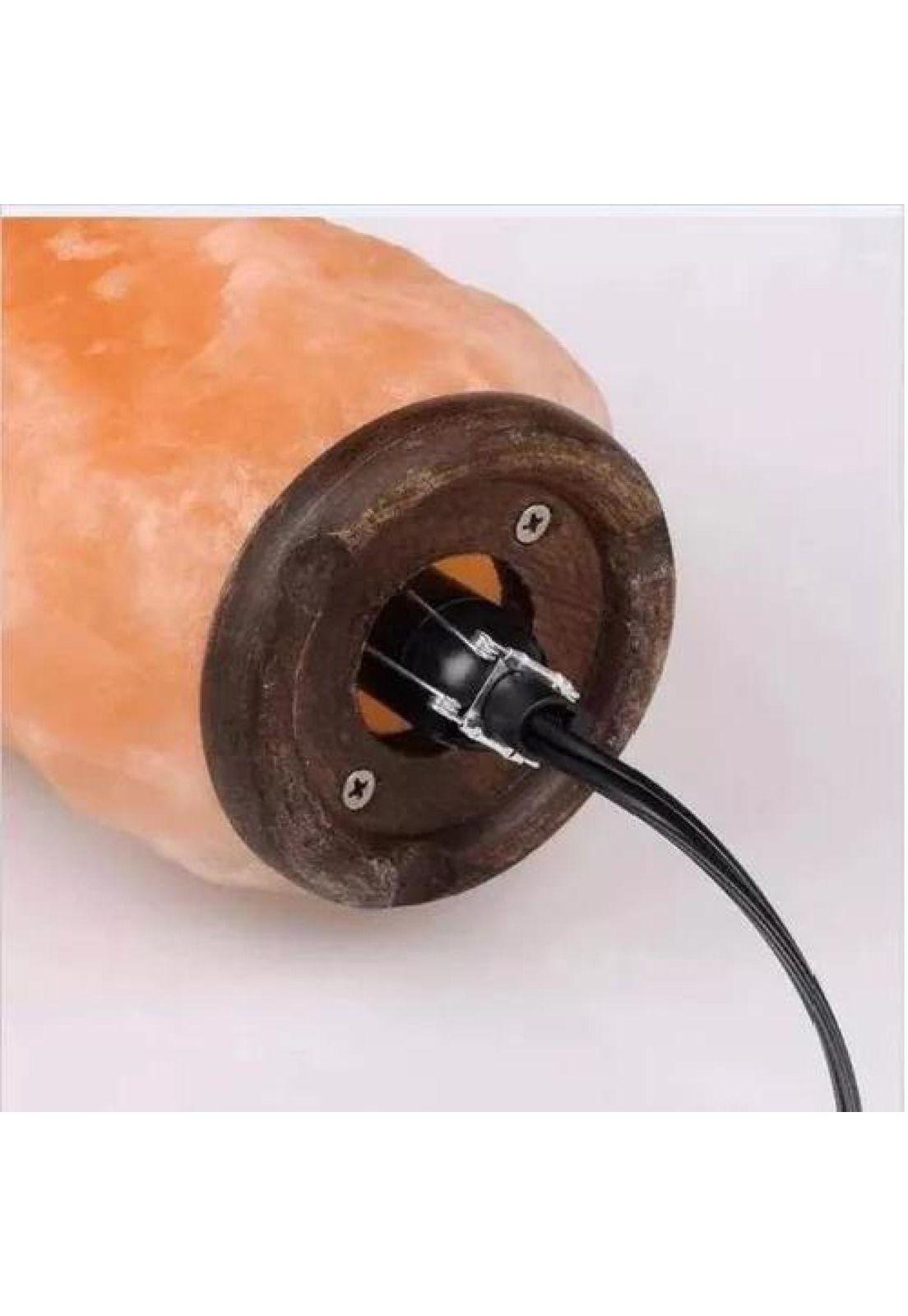 X2 lámpara de sal del Himalaya, 2-3 kg, color marrón, decoración-3