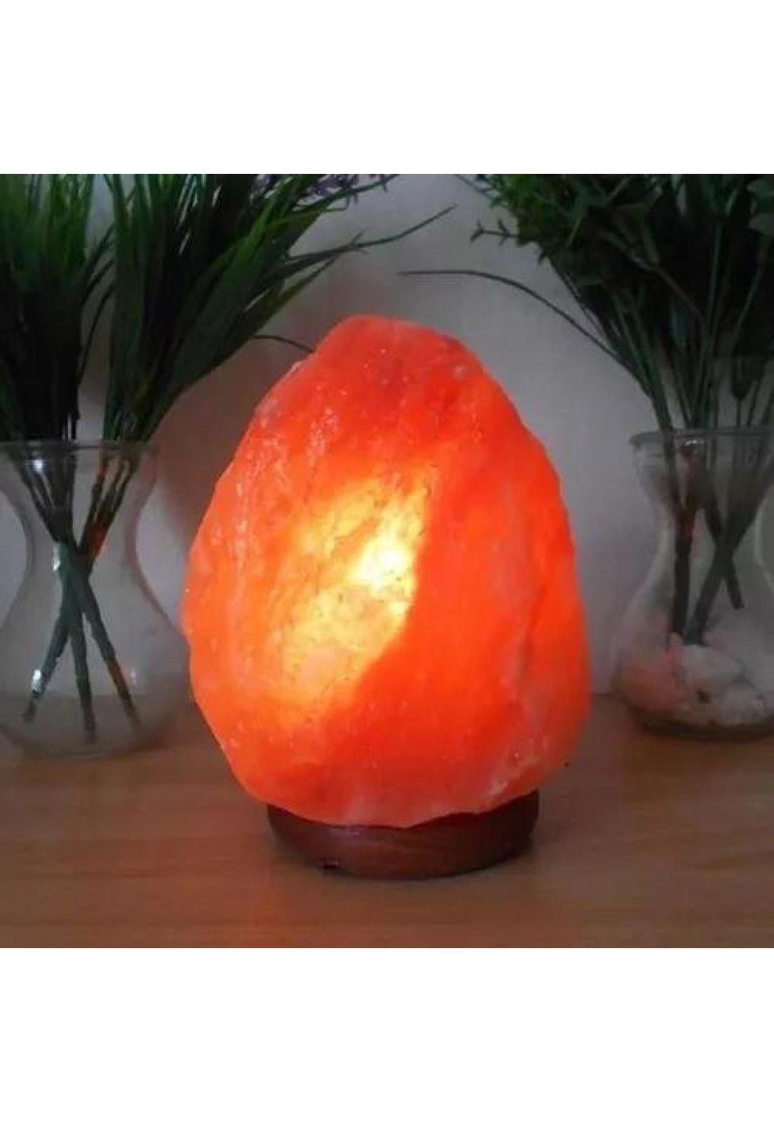 X2 lámpara de sal del Himalaya, 2-3 kg, color marrón, decoración-5