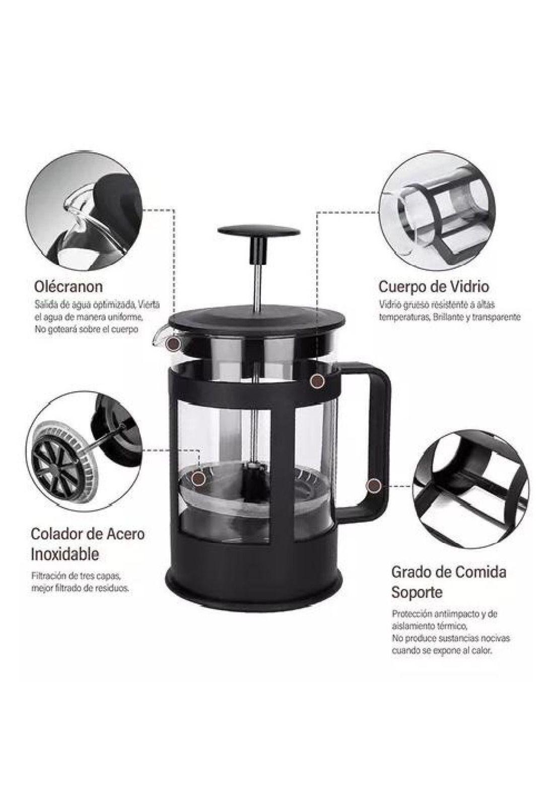  Prensa Francesa, Espumadora 350 Ml -4