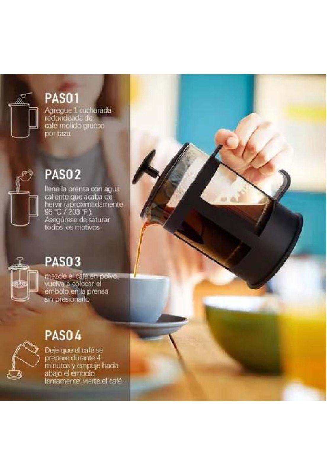  Prensa Francesa, Espumadora 350 Ml -7