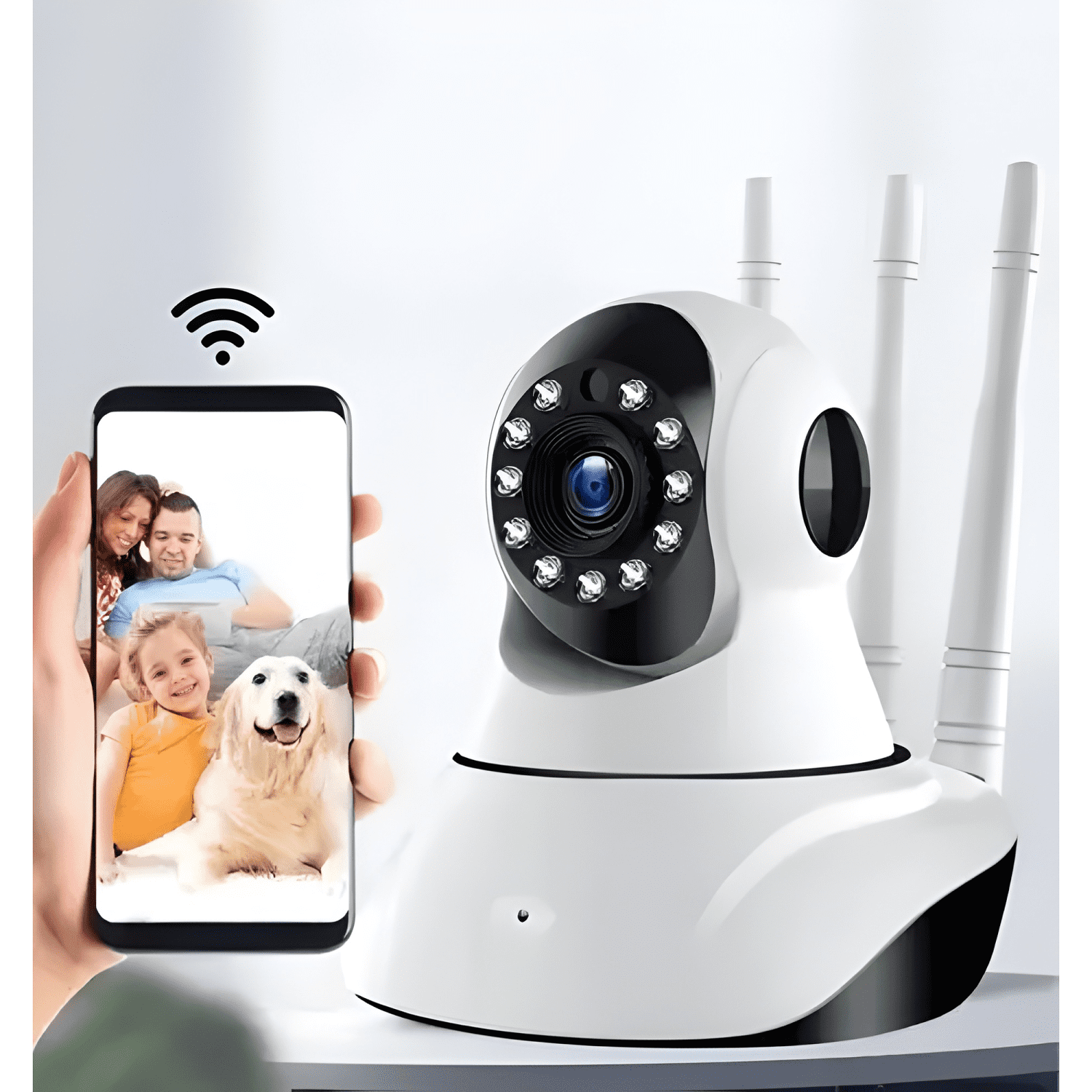 Camara Robotizada 3 Antenas Ip de Seguridad Cctv Hd-2