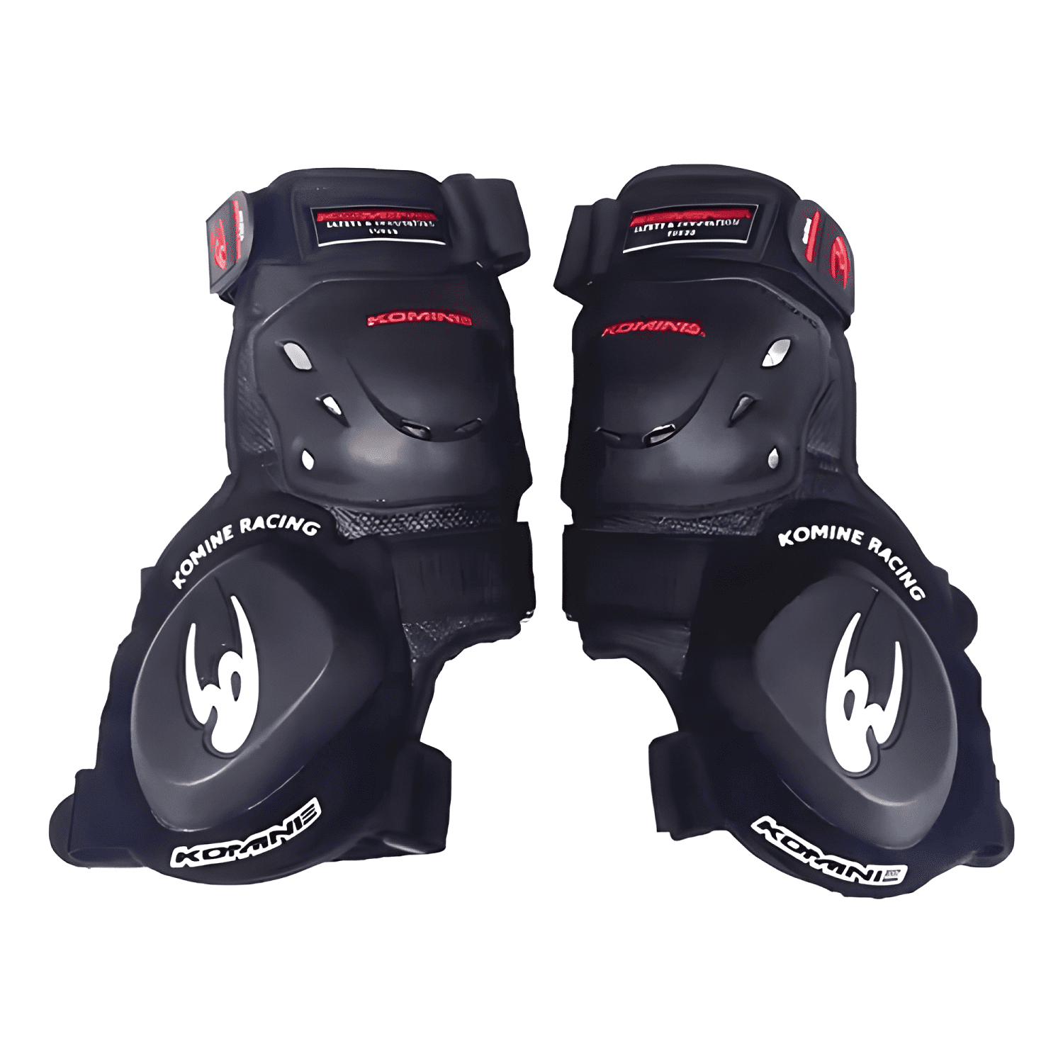 Rodilleras motociclistas Racing Plus Komine negras-0