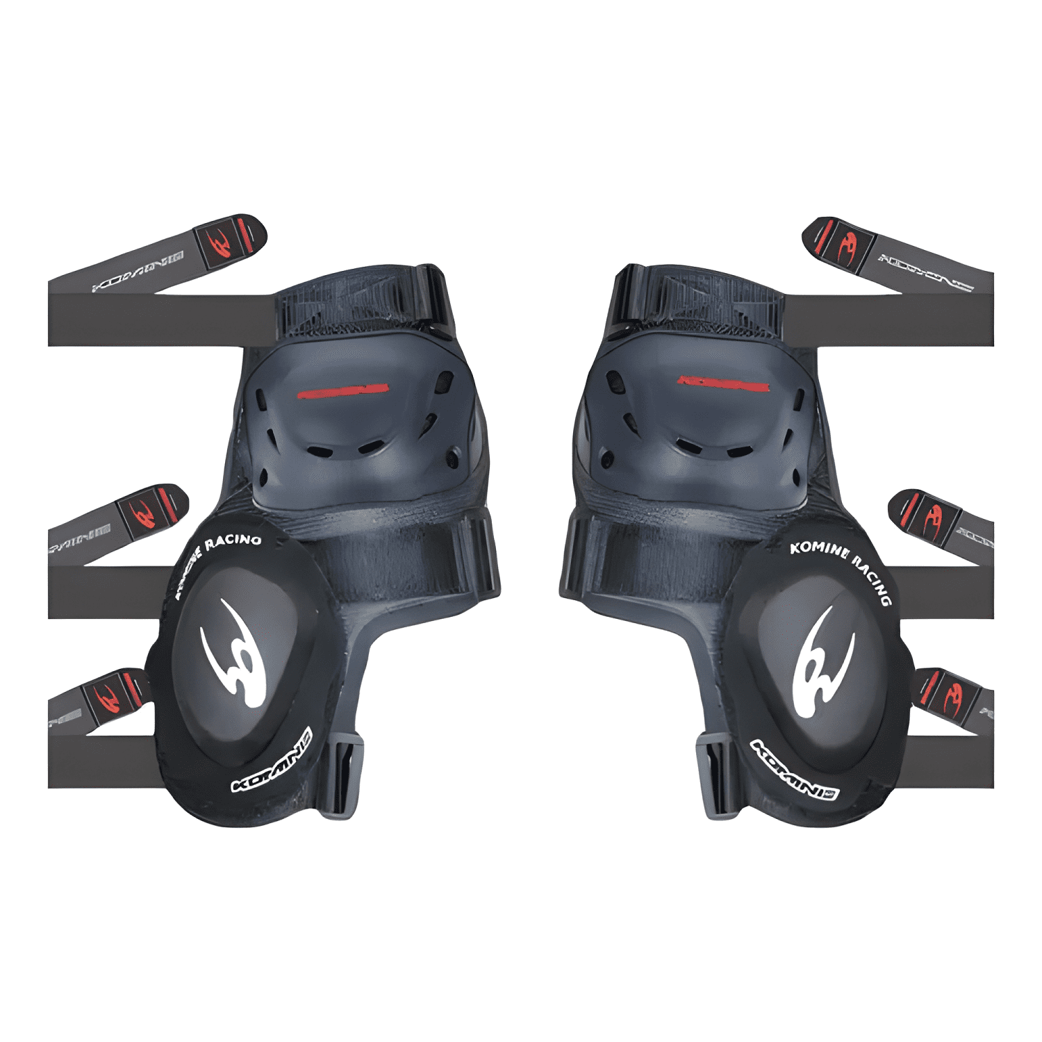 Rodilleras motociclistas Racing Plus Komine negras-1