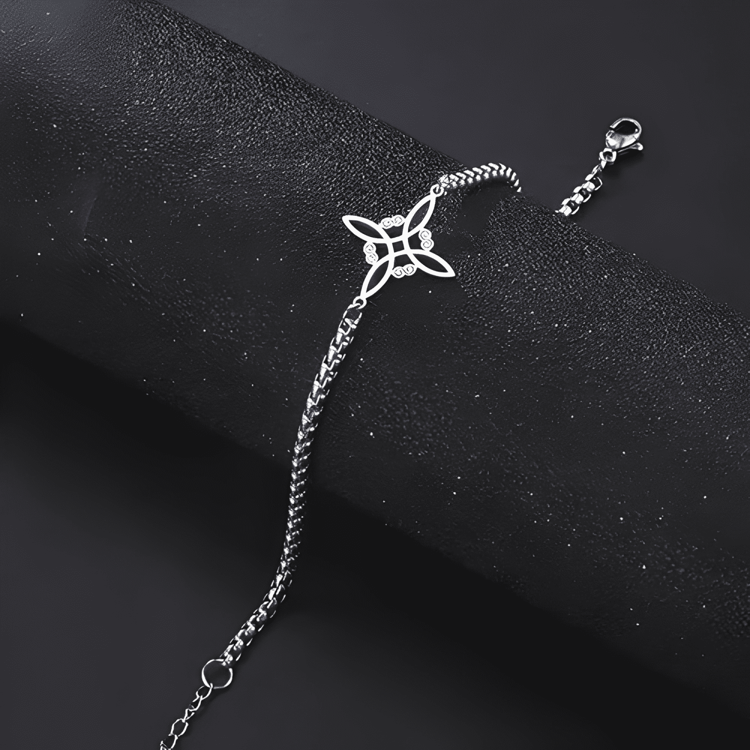 Pulsera nordica nudo de bruja celta acero protección #2-2