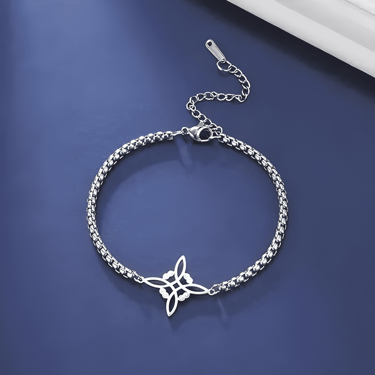 Pulsera nordica nudo de bruja celta acero protección #2-3