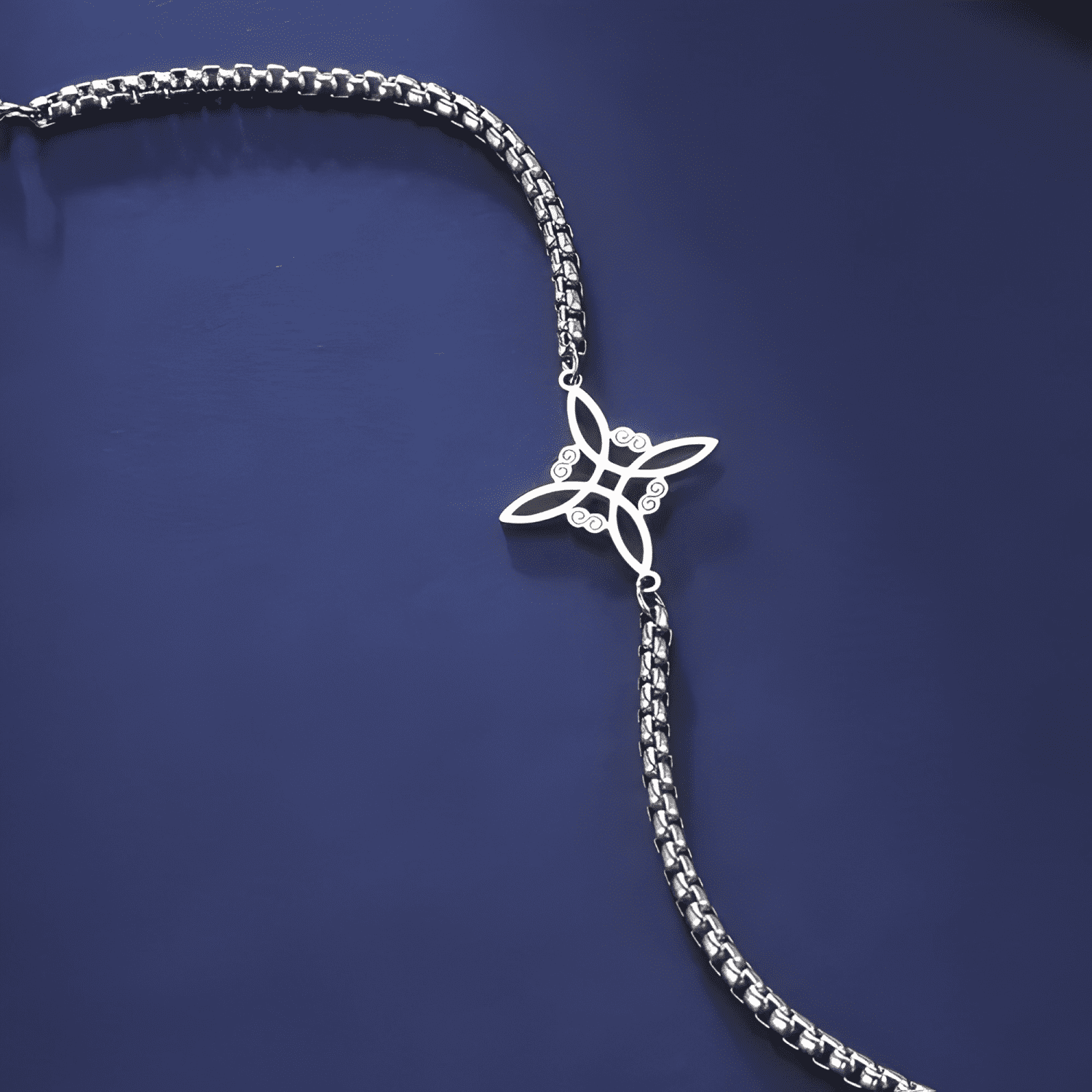Pulsera nordica nudo de bruja celta acero protección #2-4