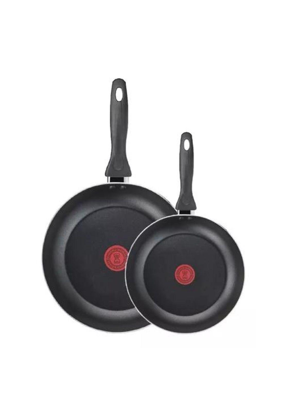 Set de 2 sartenes Easy Cook Tefal, 24 cm y 30 cm, aluminio, color negro-5