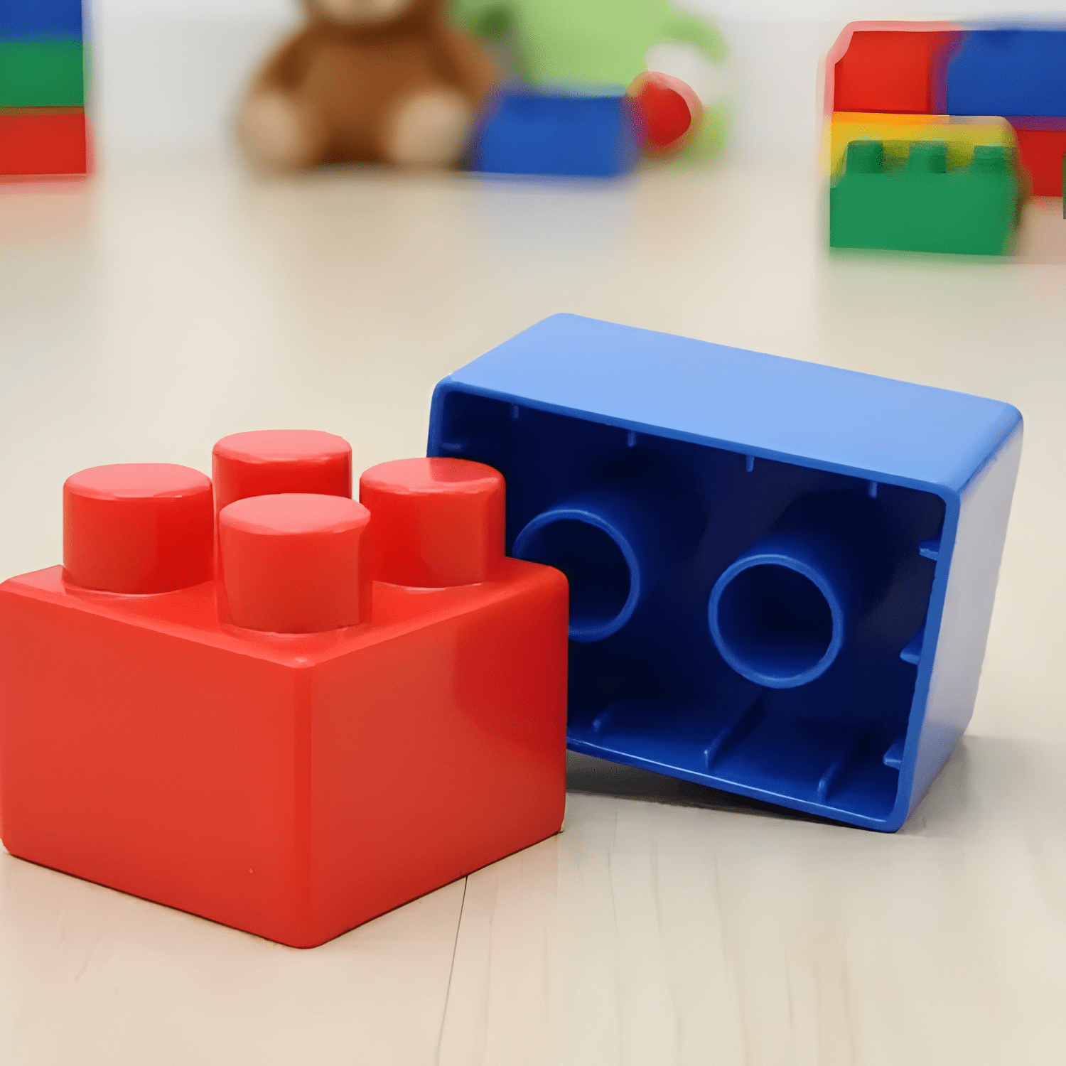 Juego de encastre bloques grandes construcción niños-3
