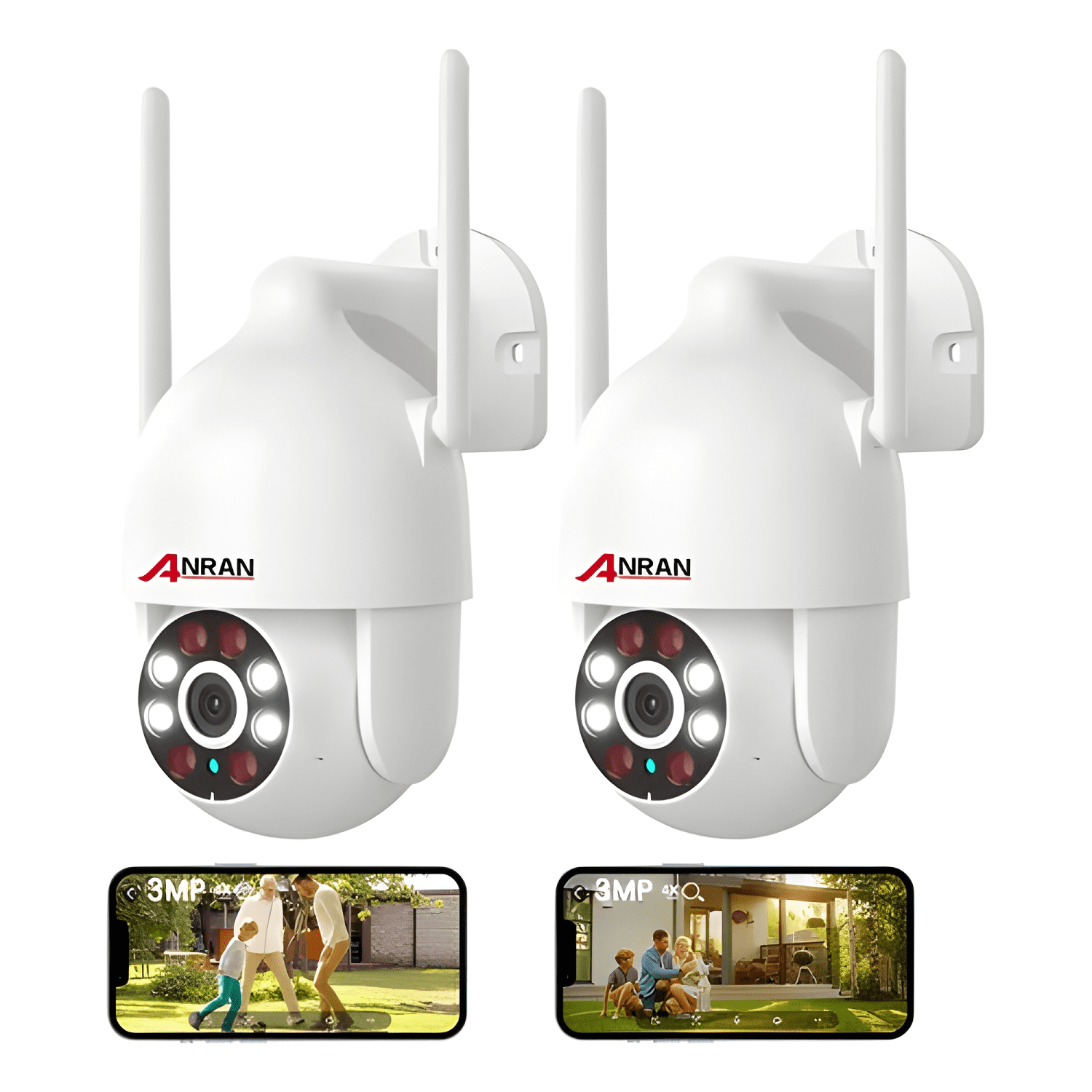 Anran 2pcs 5g Cámara de Seguridad Exterior Wifi Ip Hd Pro-0