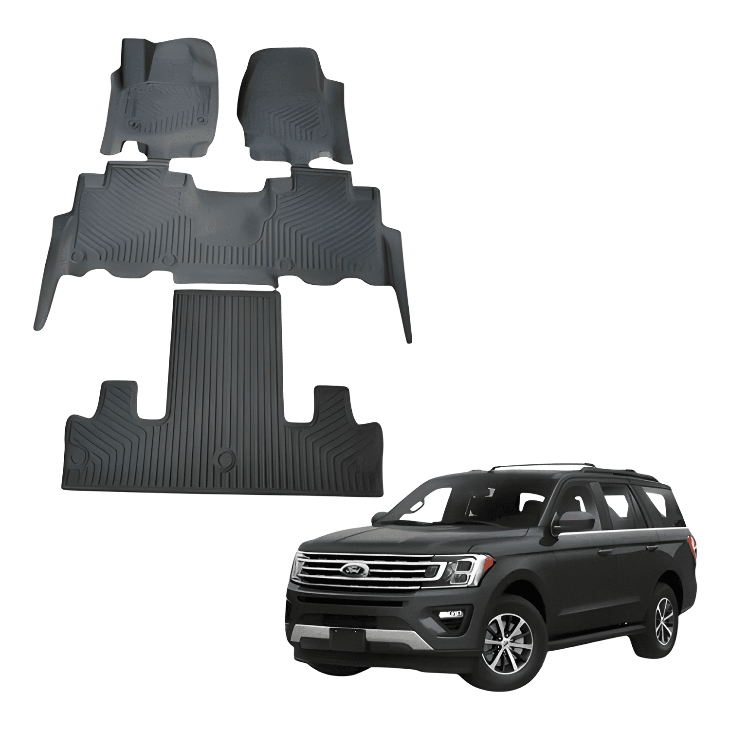 Pisos Calce Perfecto Ford Expedition 2018/22 (1°+2°+3° Fila)-0