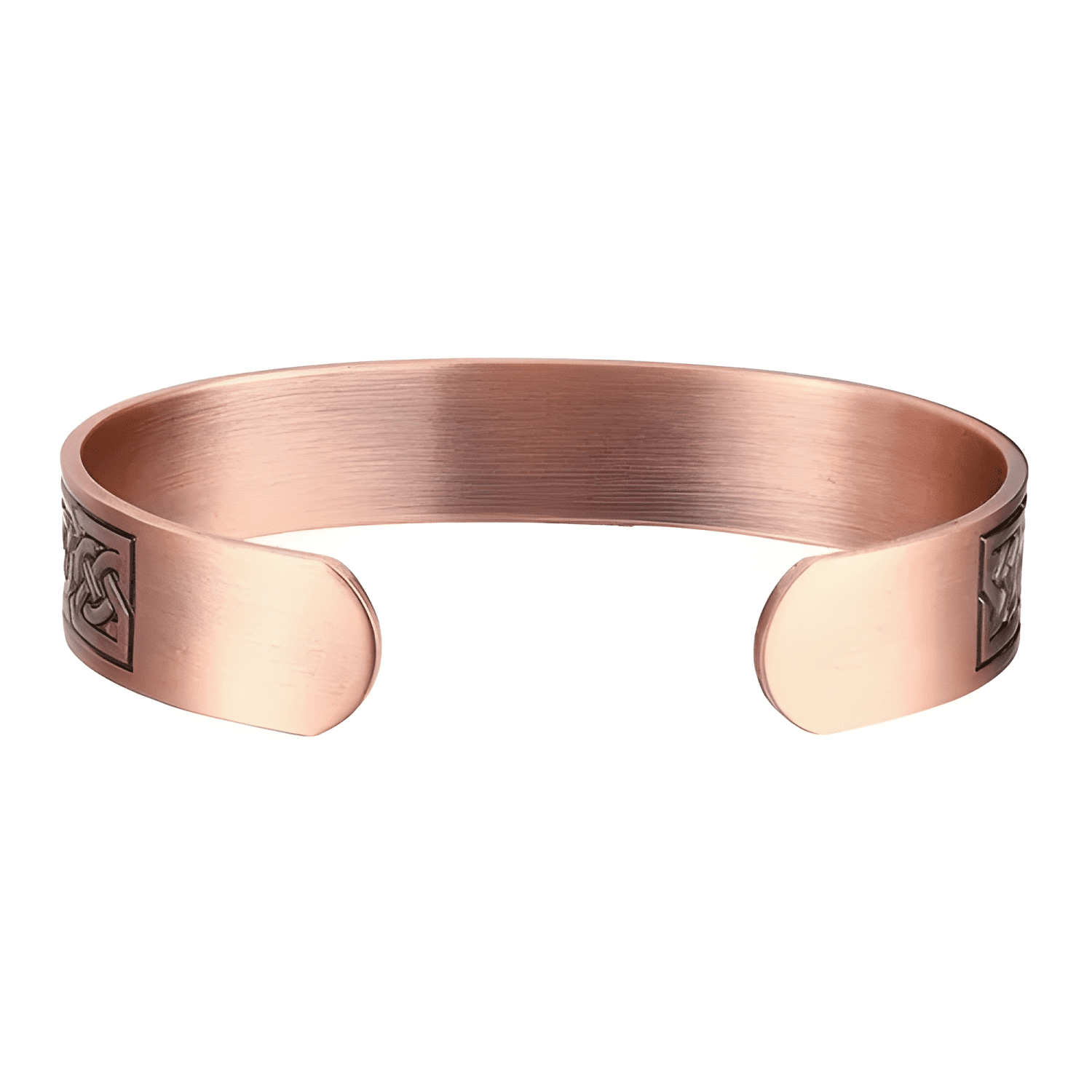 Pulsera cobre brazalete magnética 6 imanes artritis diseño-3