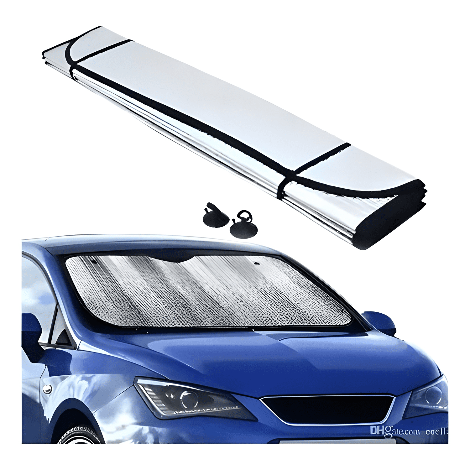 Quitasol Parasol Auto Cubre Sol Protector Solar de Parabrisa-3