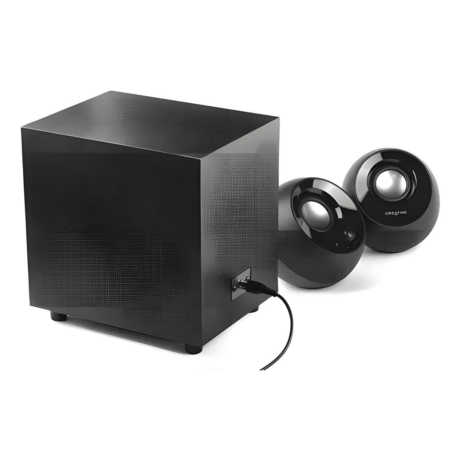 Parlantes 2 1 usb sonido woofer Negro-0