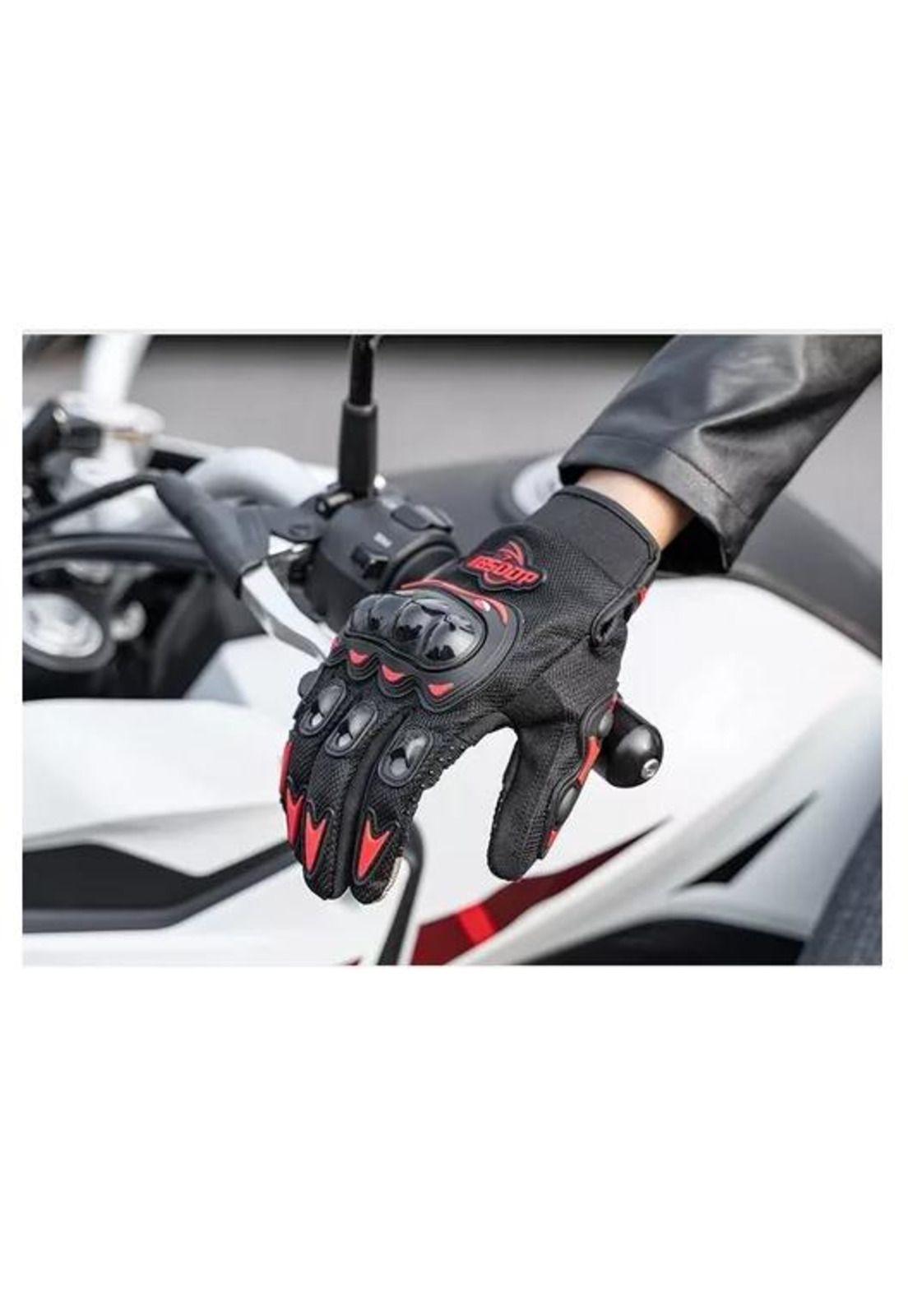 Guantes para Moto - Protección Invierno Impermeables Ciclismo Color Verde Talla L-6