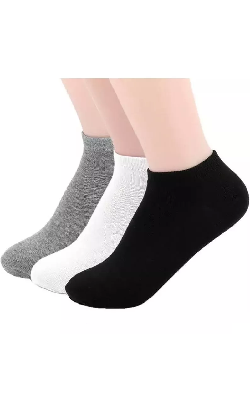 Pack de 12 pares de calcetines de bambú deportivos tobilleras, hombre, multicolor, talla 39-44-2
