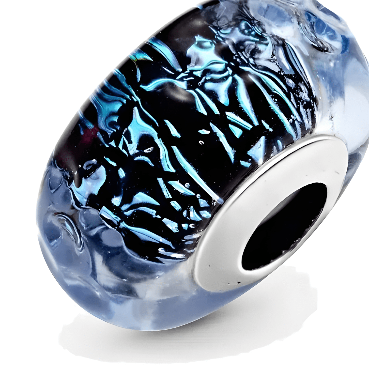 Charm dije cristal murano plata 925-2
