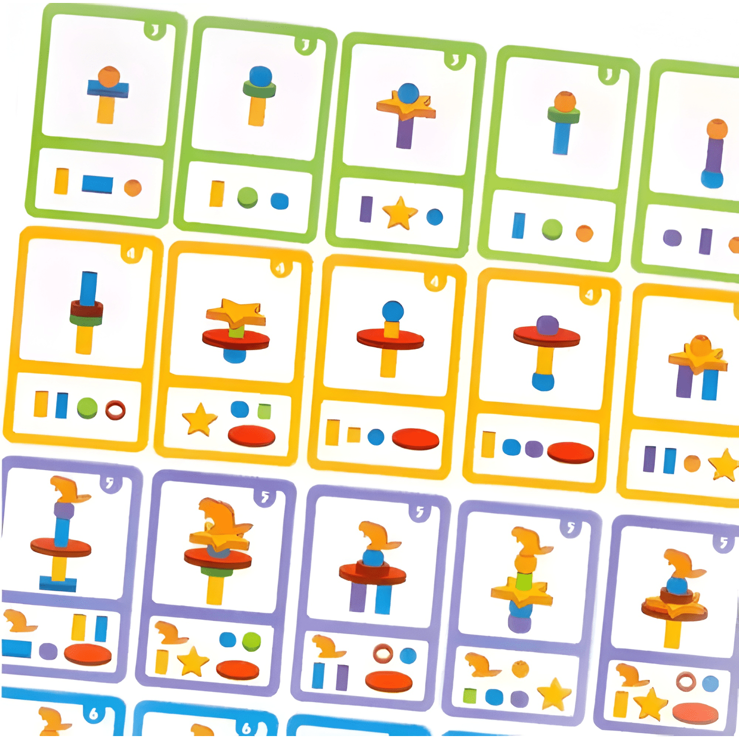 Juego de patrones didactico para niños montessori-2
