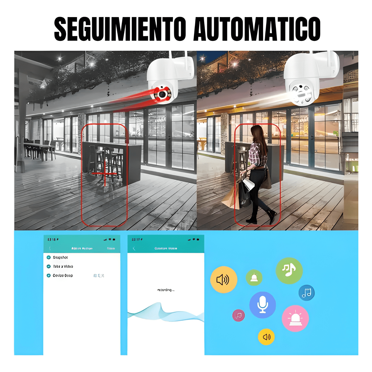 Camara Seguridad Exterior Yoosee Wifi 2mp Bazuca Negro-4