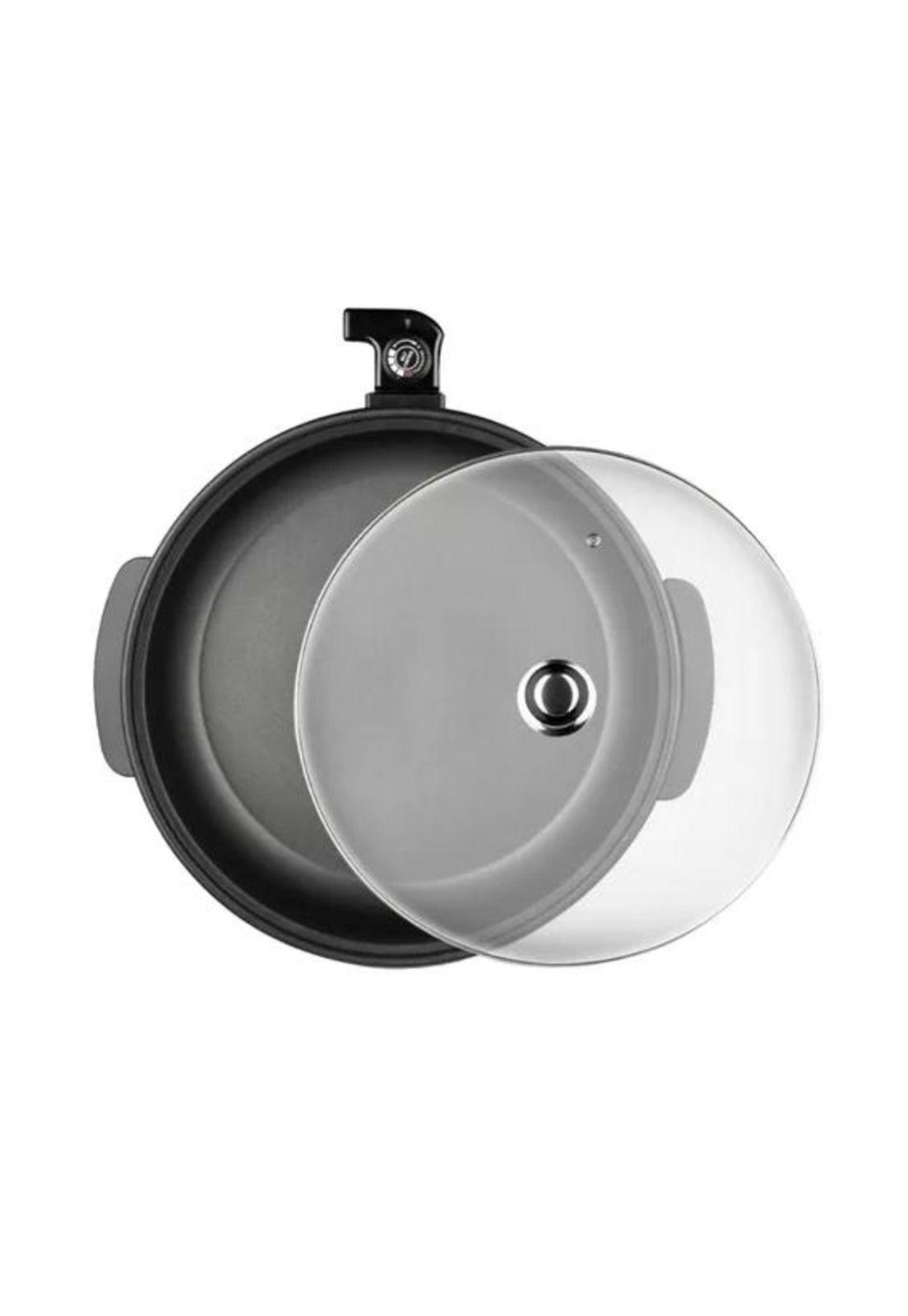 Olla sartén multifuncional eléctrica R5405, pizza, paella, color gris oscuro-3