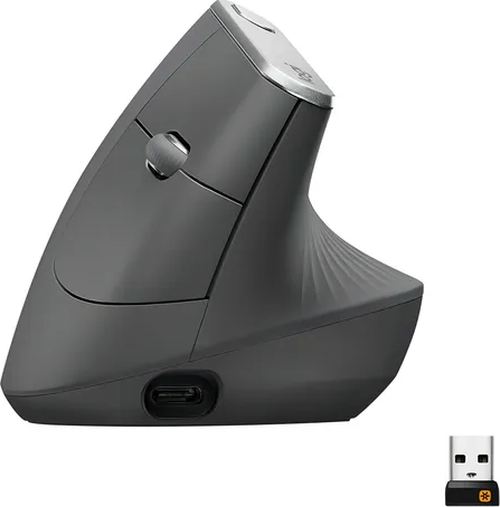 Mouse Logitech MX Vertical ergonómico grafito-0