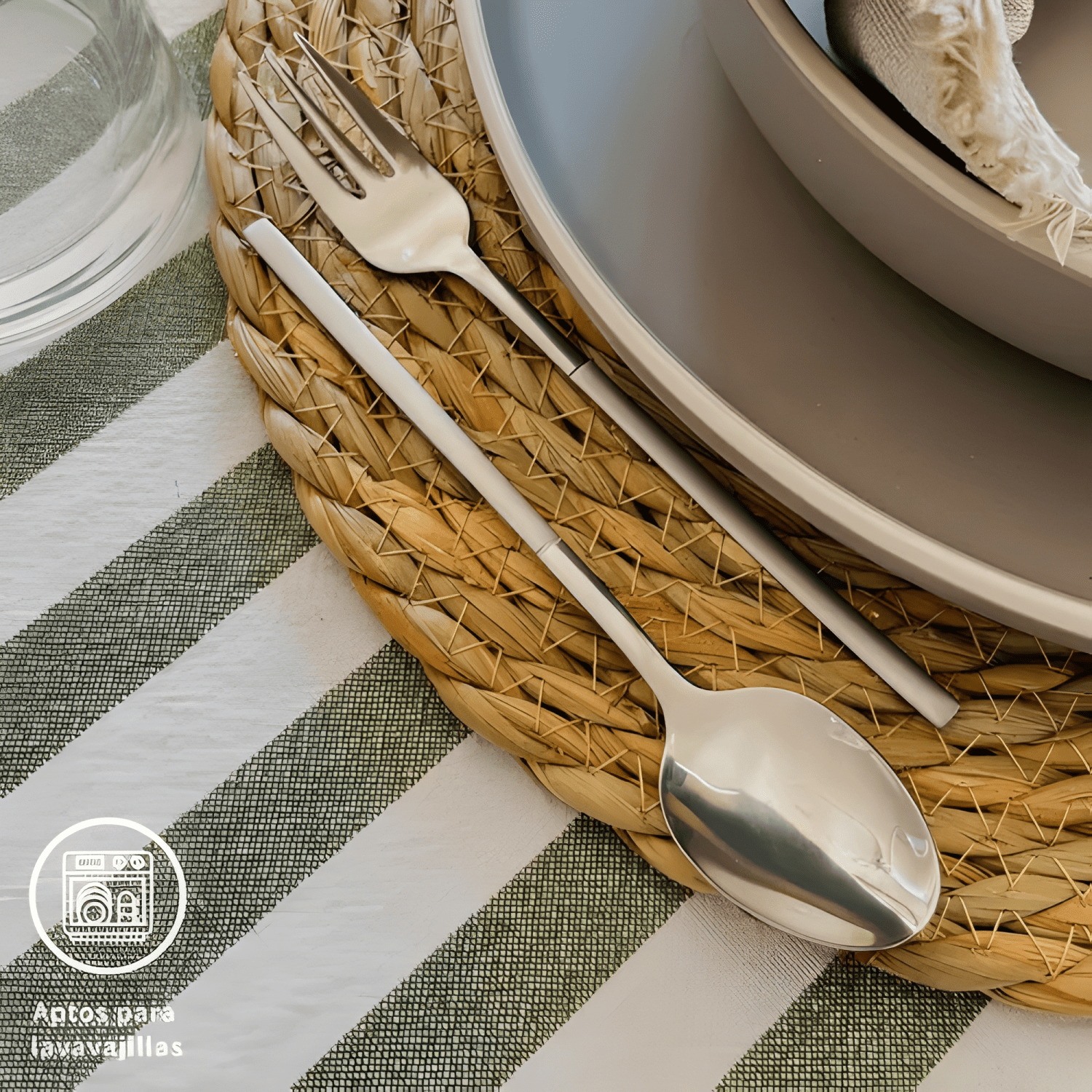 Set de cuchilleria 30 pcs cubiertos acero inoxidable-3
