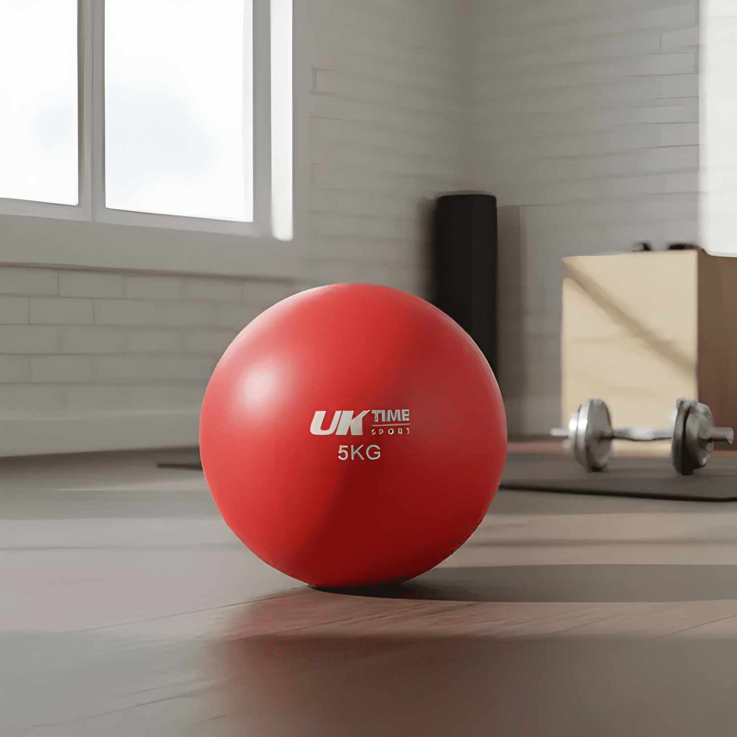Balón medicinal de silicona 5 kg sin rebote uk time sport-2