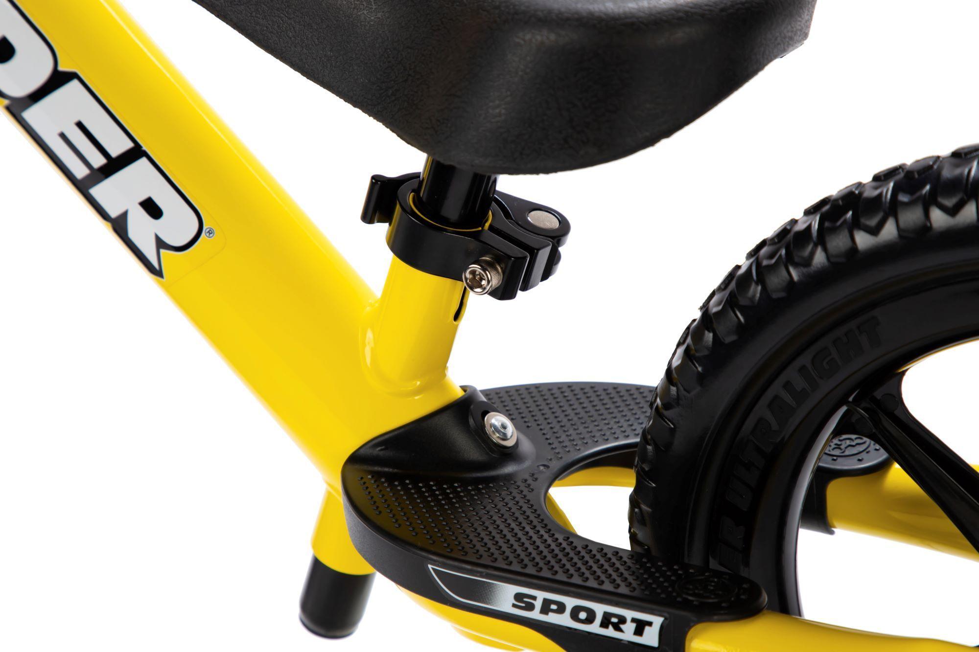 Bicicleta de balance STRIDER 12 SPORT amarilla para niños-2