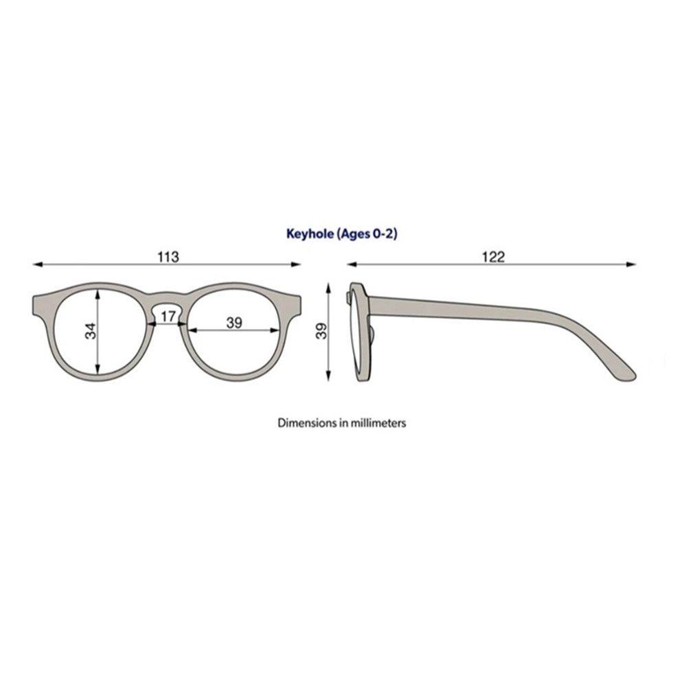 Babiators Lentes De Sol Keyhole Jet Black 0-2 años  -4