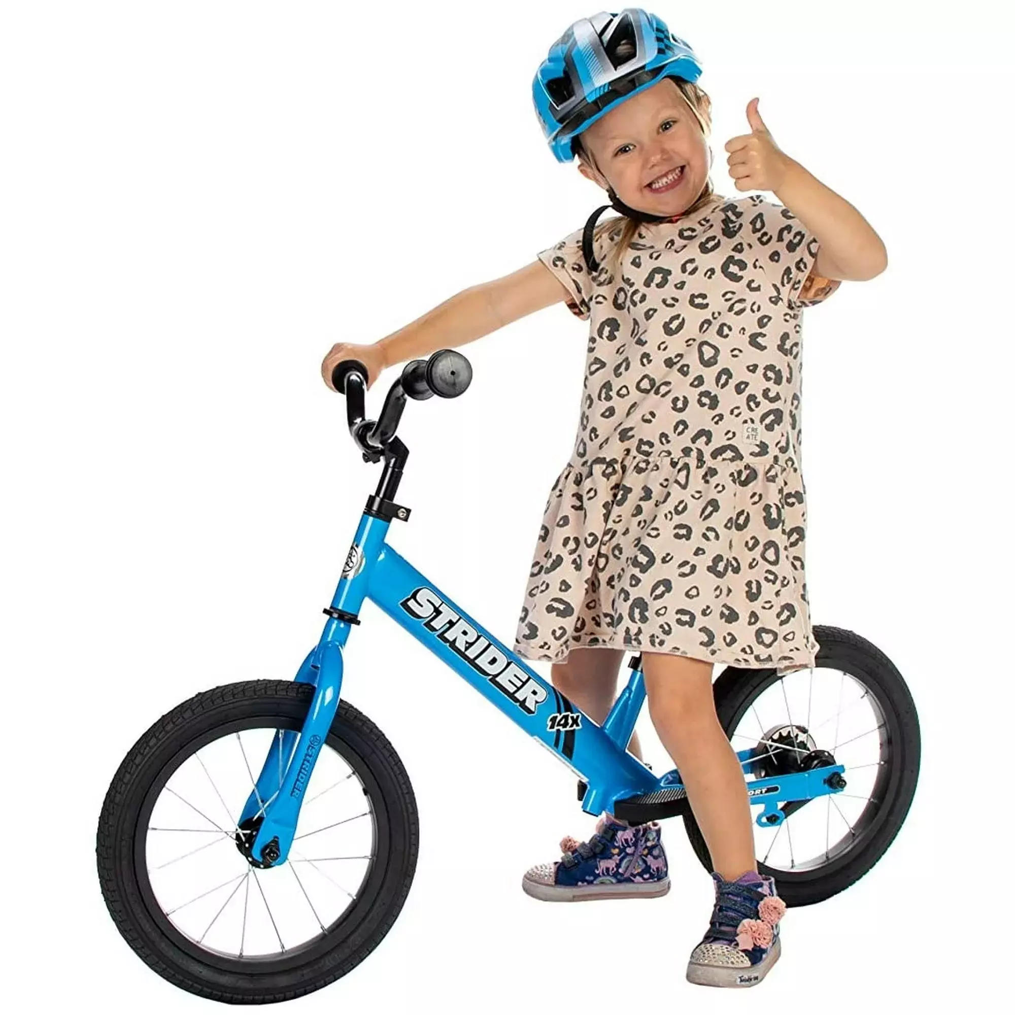 Bicicleta Balance Strider 14X Classic Azul para niños.-1