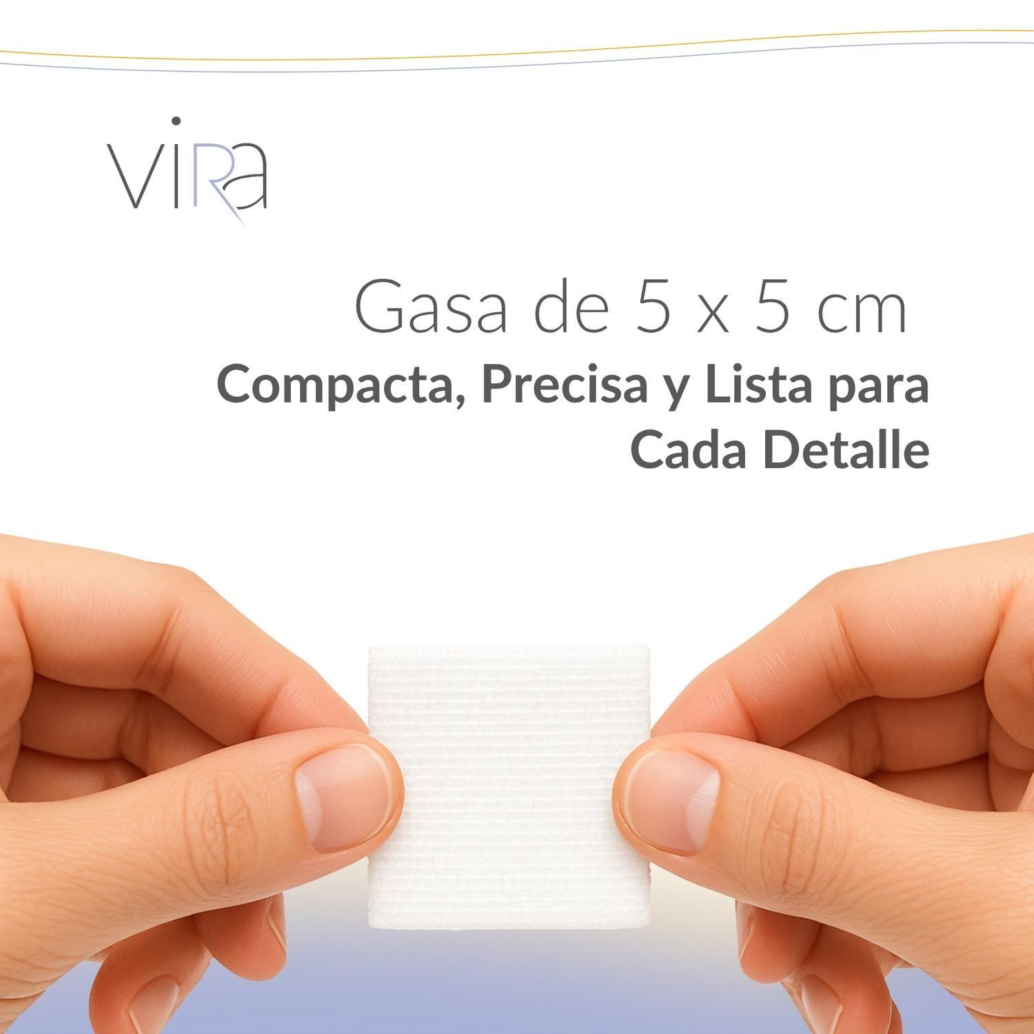 Gasa No Estéril No Tejida 5x5 200 unidades viRa-3