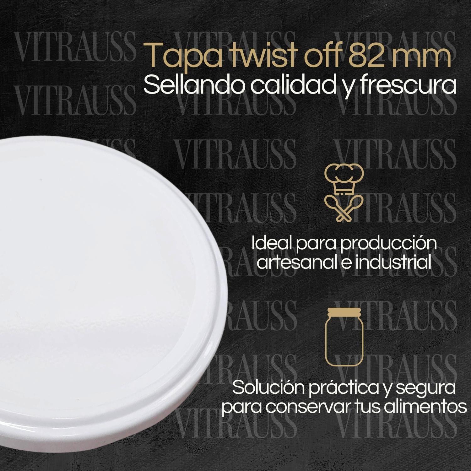 Pack 50 Unidades Tapa De 82mm Para Frasco Conservero-4