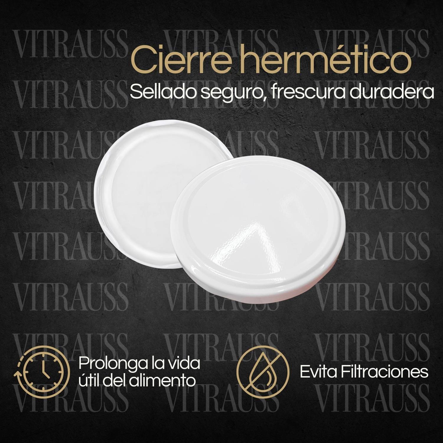 Pack 50 Unidades Tapa De 82mm Para Frasco Conservero-6