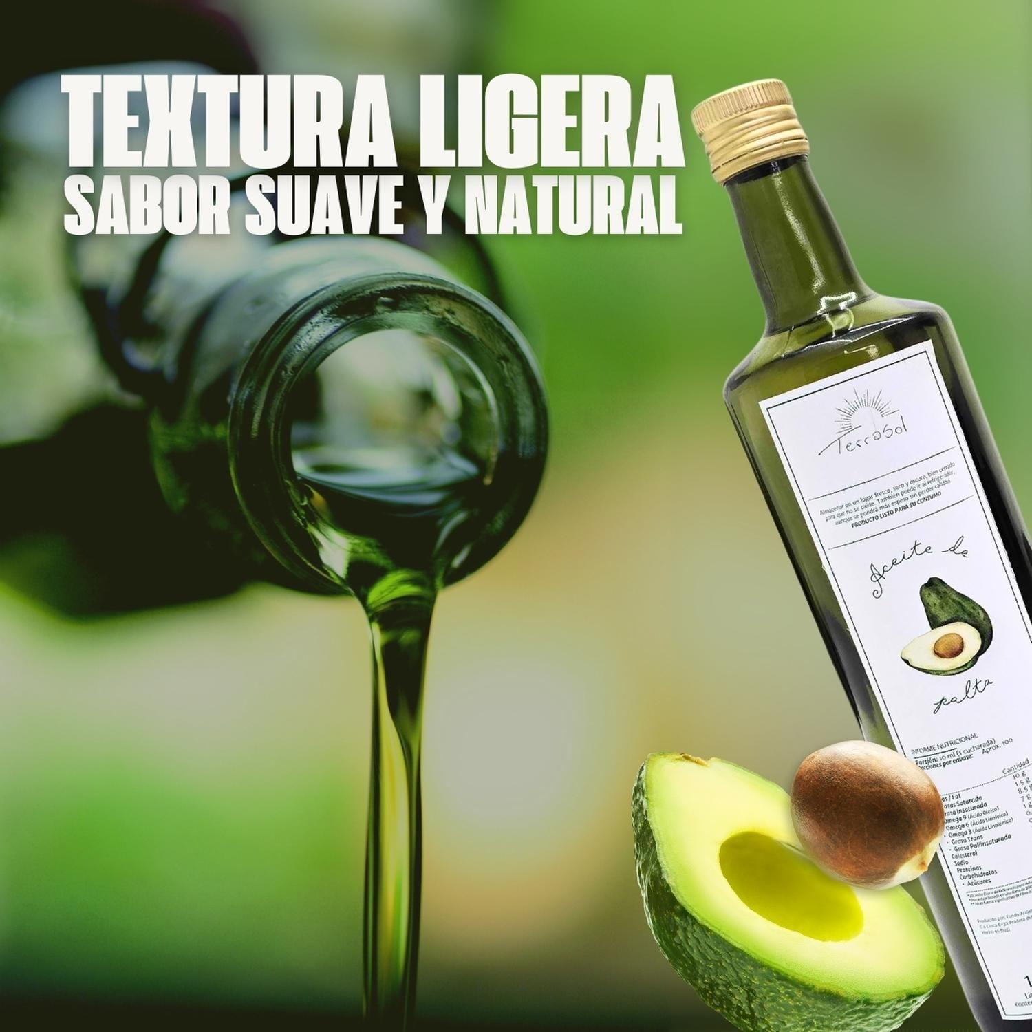Aceite de Palta Comestible 100% Natural Terrasol 500ml-3