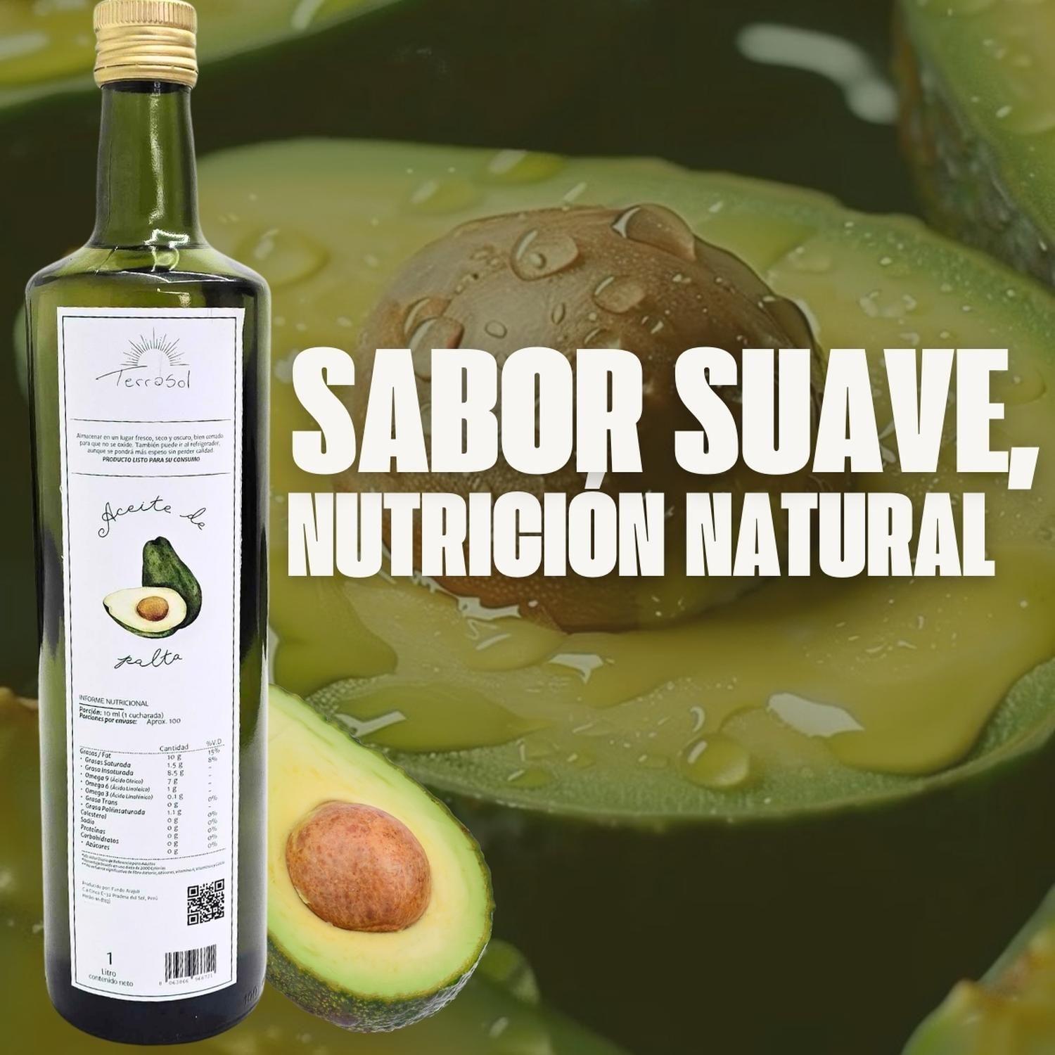 Aceite de Palta Comestible 100% Natural Terrasol 500ml-6