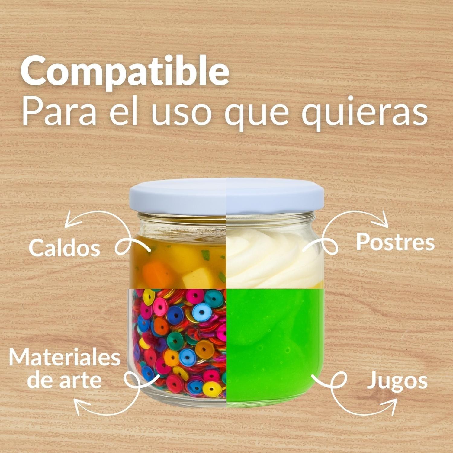 Frasco Conservero 460 Cc Con Tapa Metálica Pack 18 Unidades-4