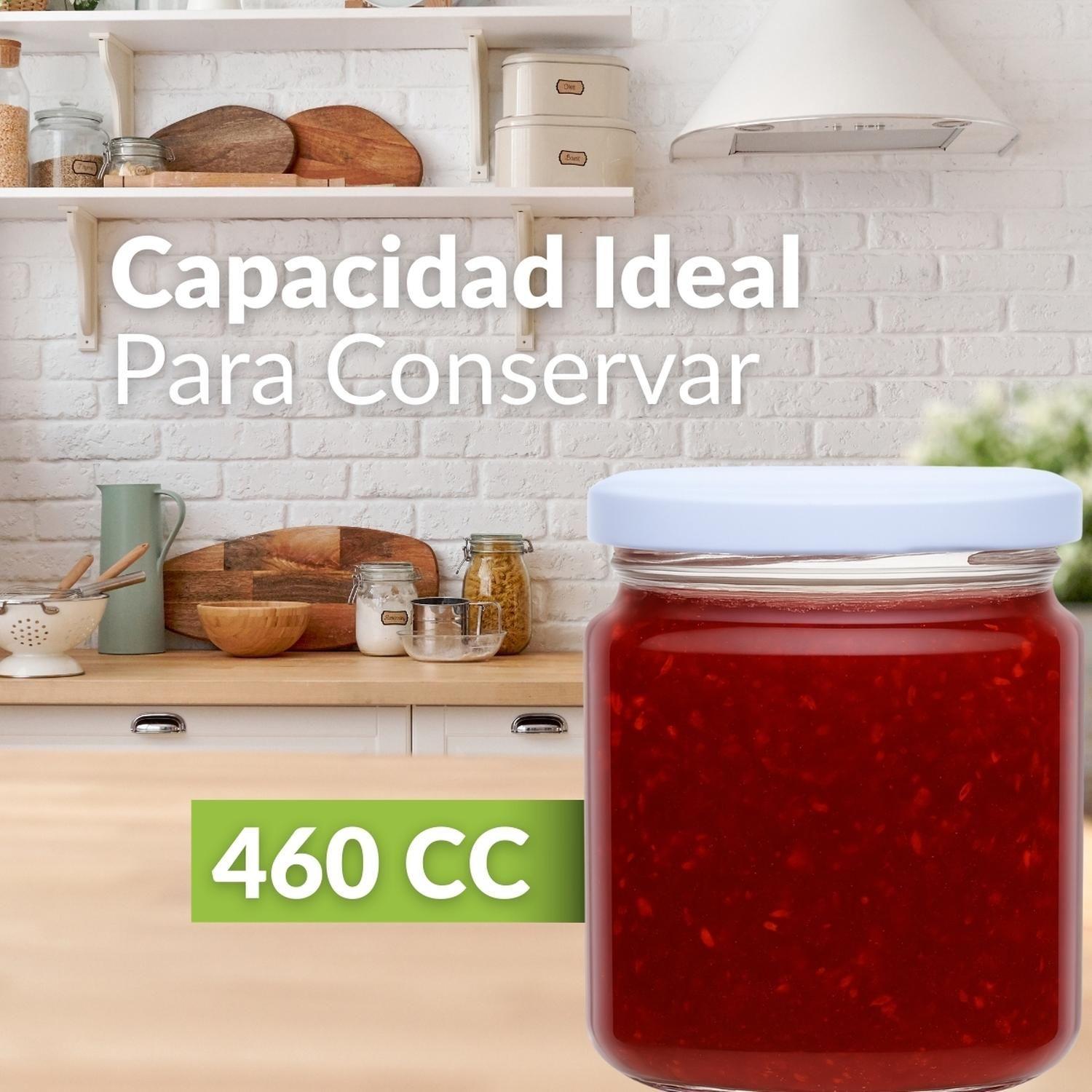 Frasco Conservero 460 Cc Con Tapa Metálica Pack 18 Unidades-5