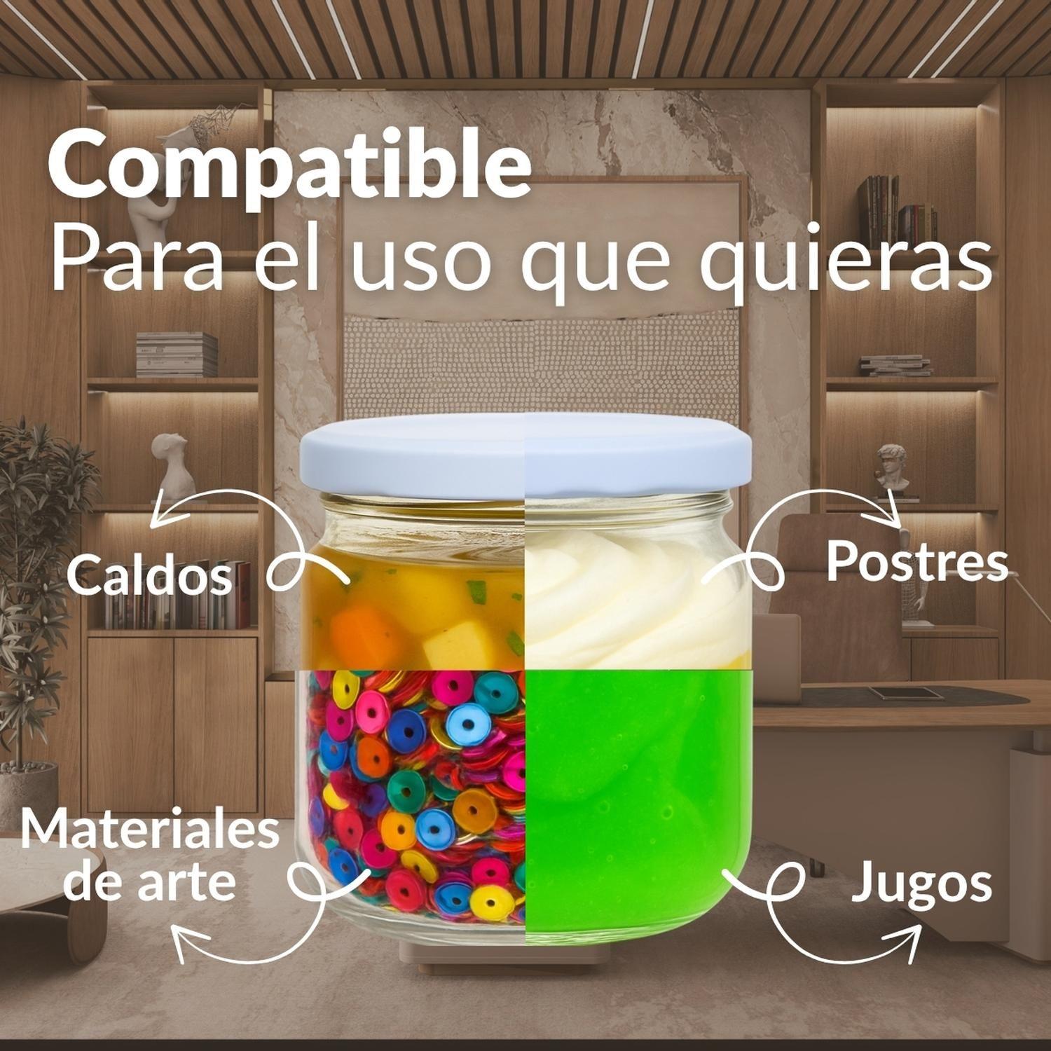 Frasco Conservero 460 Cc Con Tapa Metálica Pack 24 Unidades-4