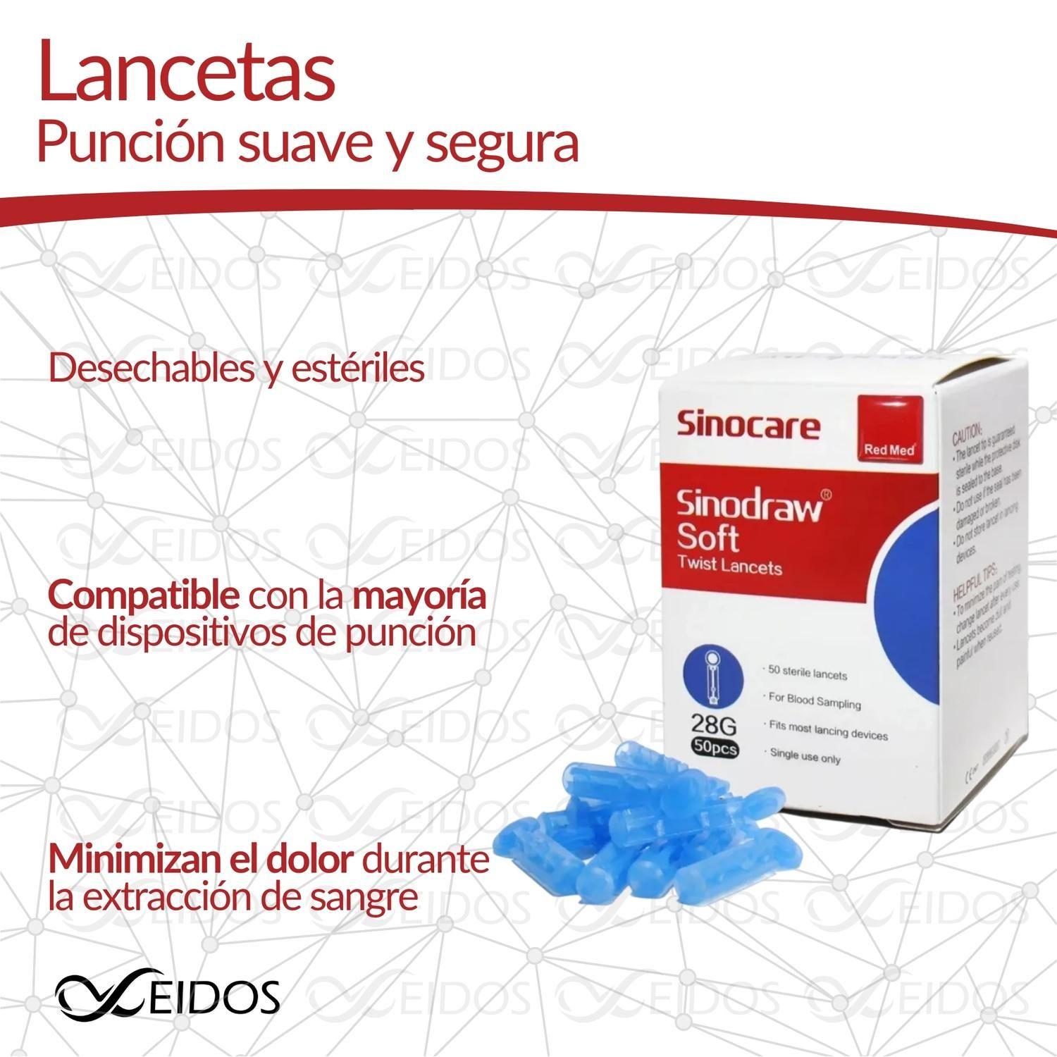 KIT - 1 X EQUIPO - SAFE AQ - VOICE + 1 X TIRAS - SAFE AQ - 50U + 1 X LANCETAS - SINODRAW - 50U - FD1-3