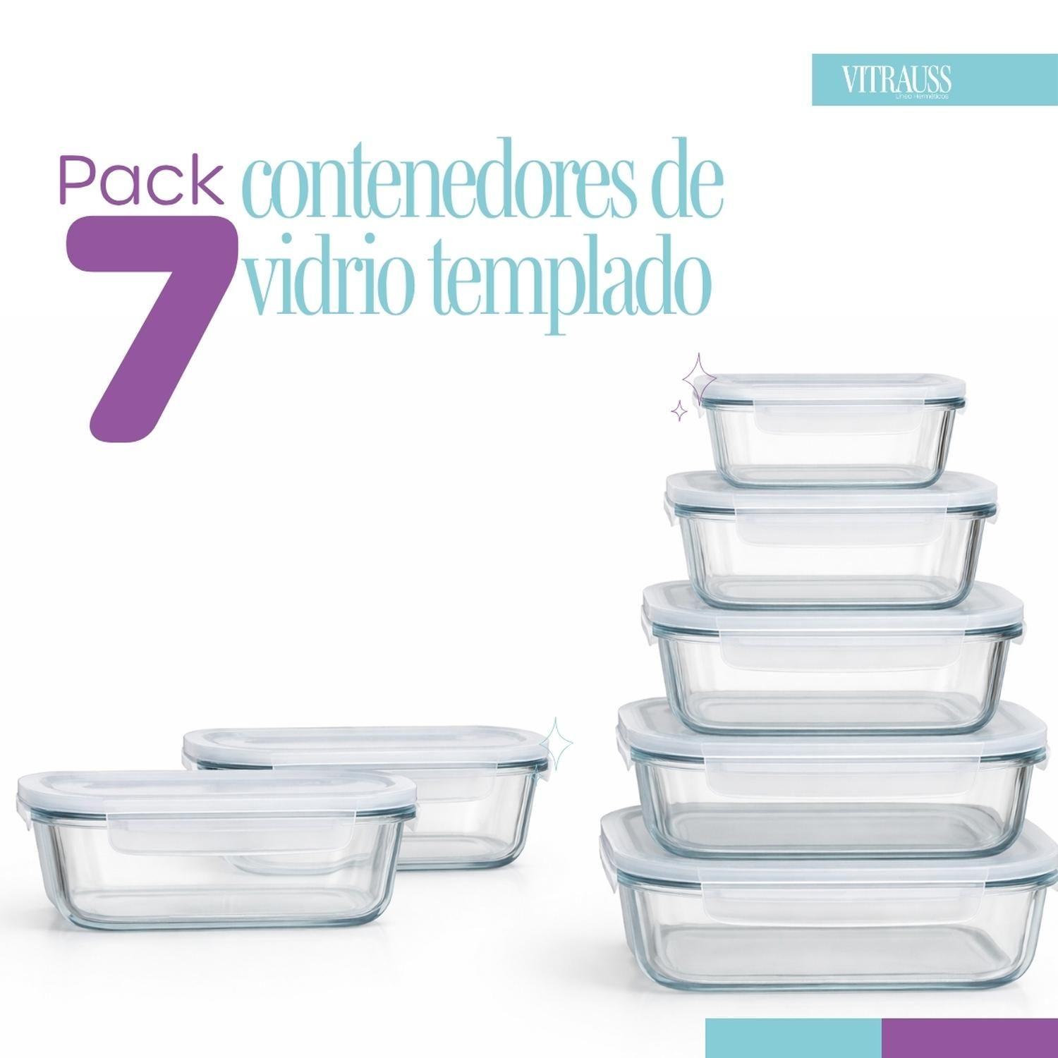 7 Taper Contenedores Herméticos Vidrio Templado Vitrauss-2