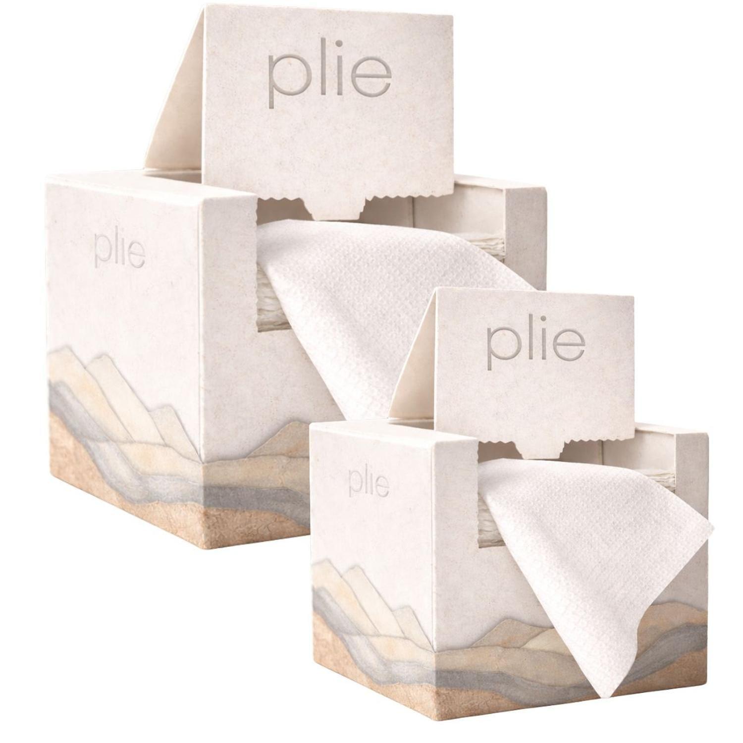 Pack 2 X Toallas Faciales Secas Desechables Premium Plie 50 Pc-0
