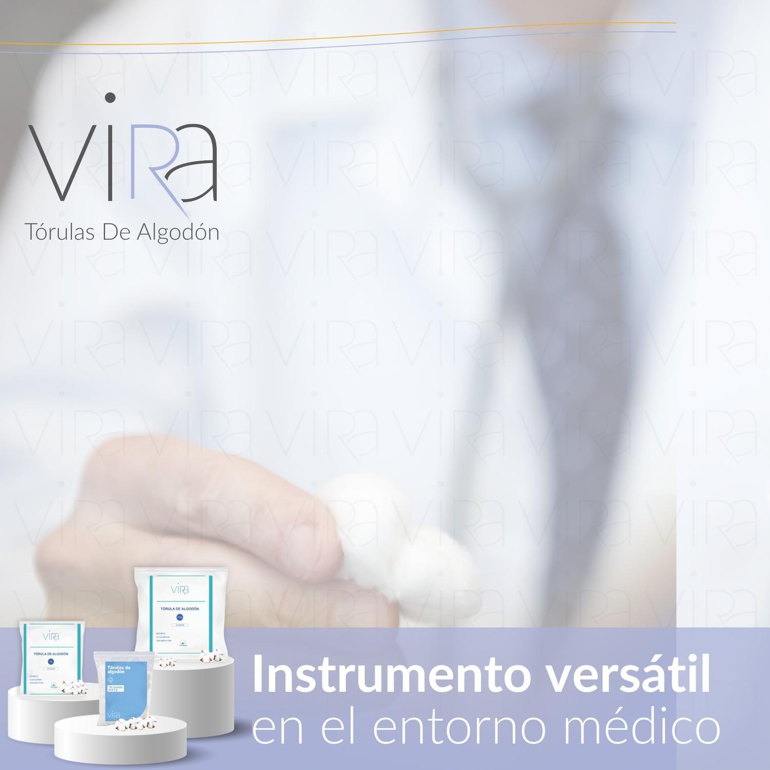 Tórulas de Algodón Premium 1gr X 100 Unidades | viRa-4